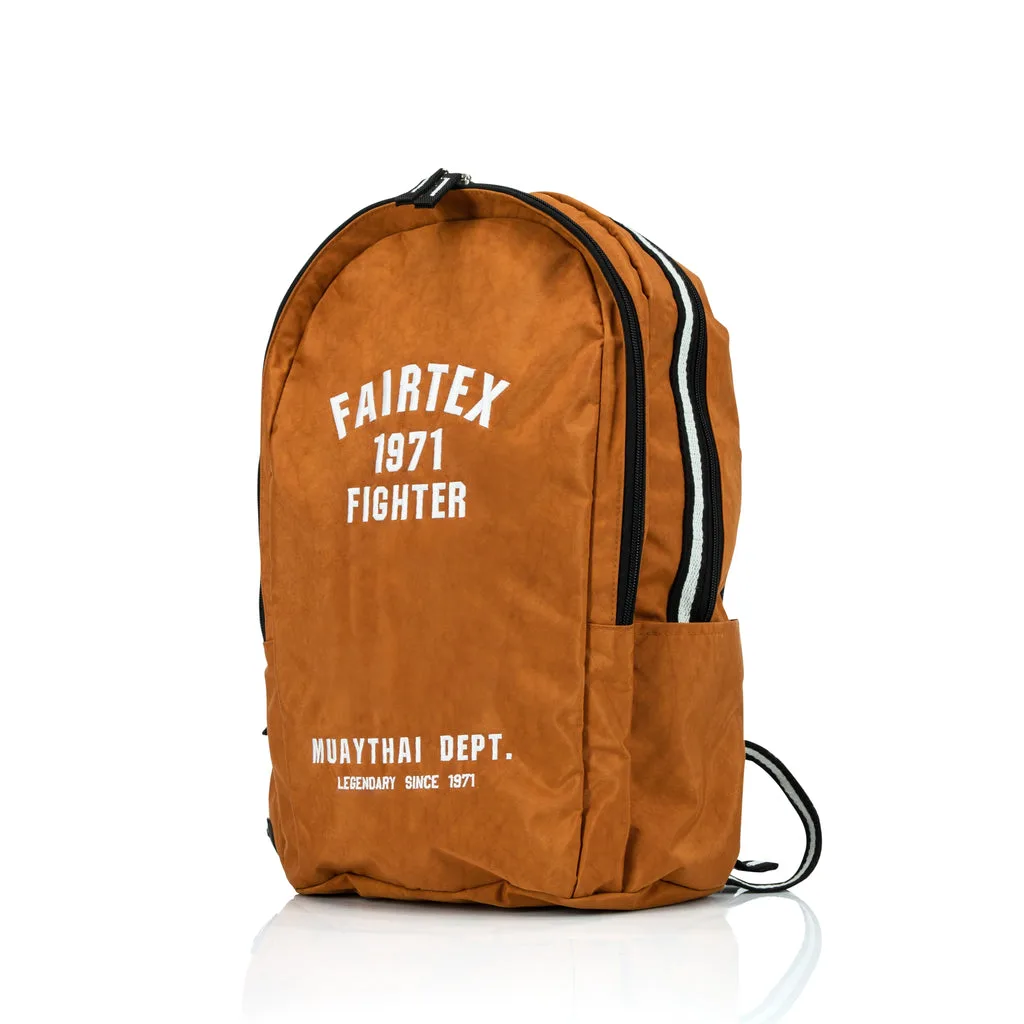 Fairtex Fighter Backpack - Thai Tea - Ярка оранжева раница с логото на Fairtex