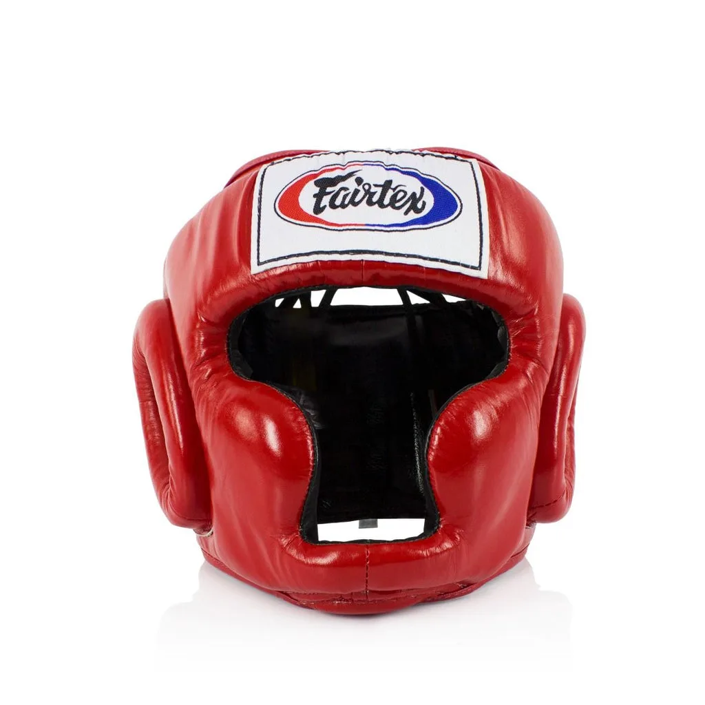 Fairtex Full Coverage Headguard HG3 — Red