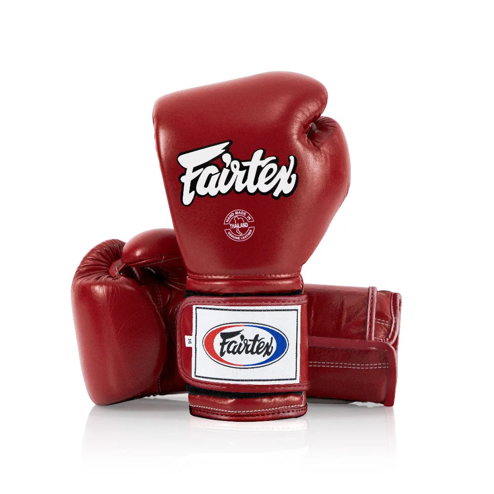 Червени боксови ръкавици Fairtex BGV9 „Heavy Hitter's“