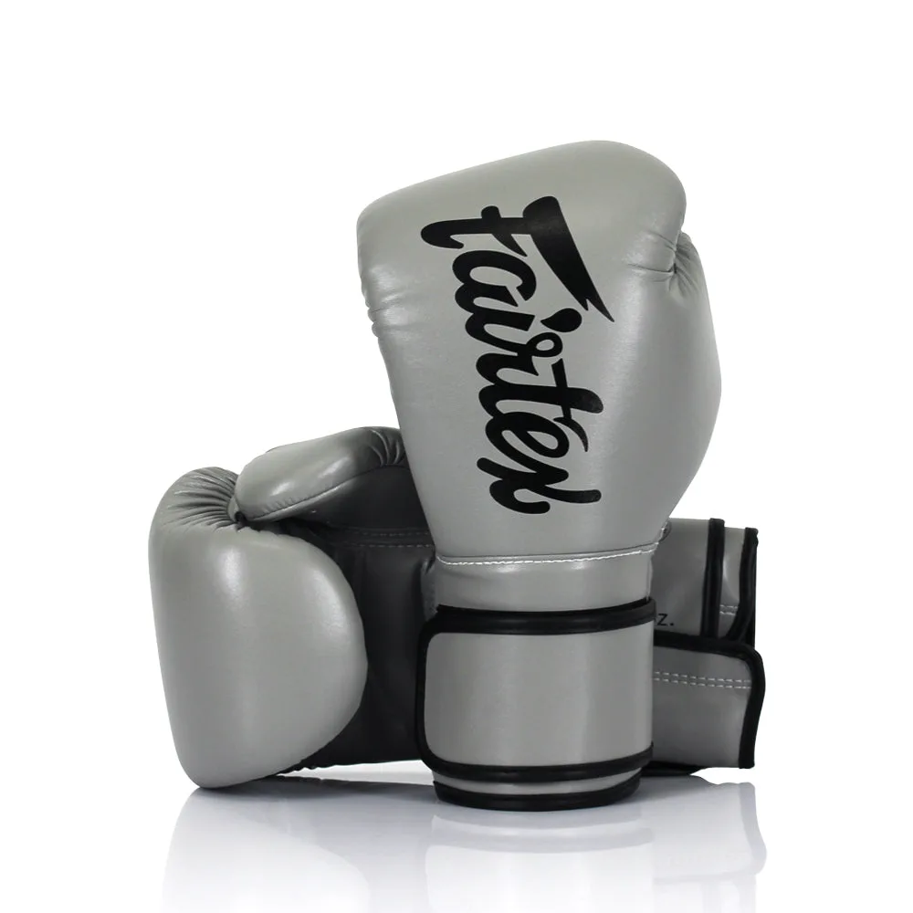 Fairtex Microfiber Gloves – Сиви боксови ръкавици от микрофибър