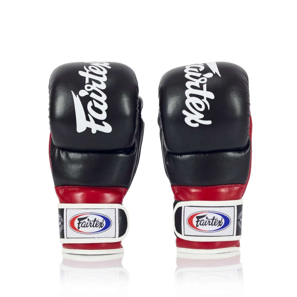 Fairtex MMA Grappling Gloves FGV18 - Alistair Overeem — Black/Red