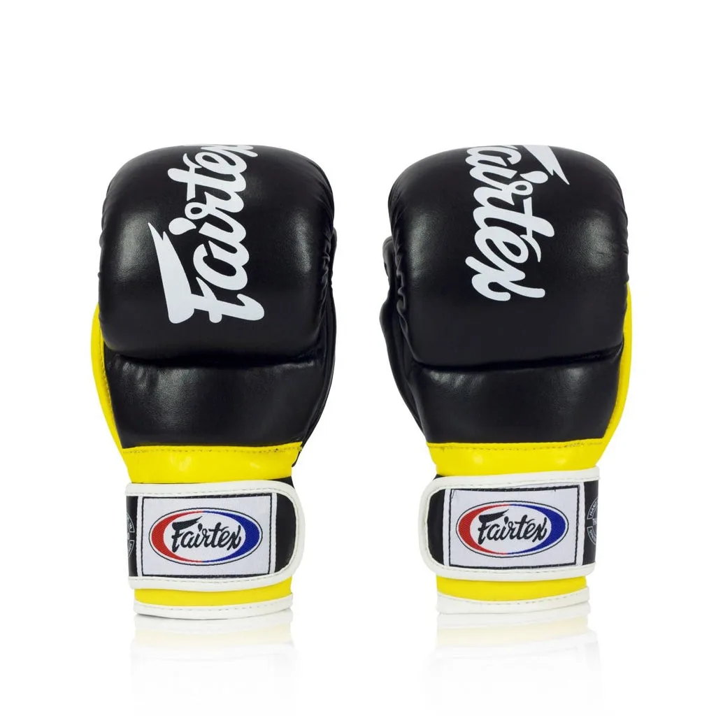 Fairtex MMA Grappling Gloves FGV18 - Alistair Overeem — Black/Yellow