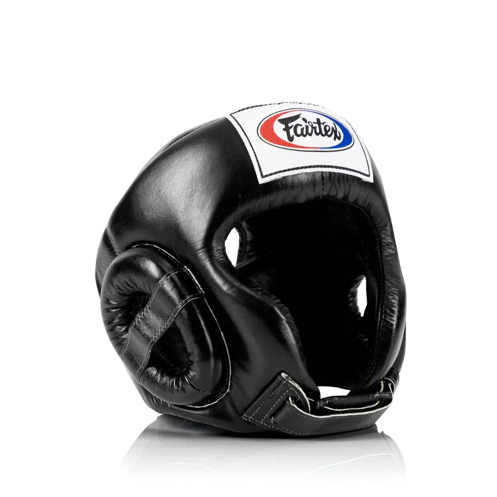 Fairtex Muay Thai Competition Headguard HG6 — Black