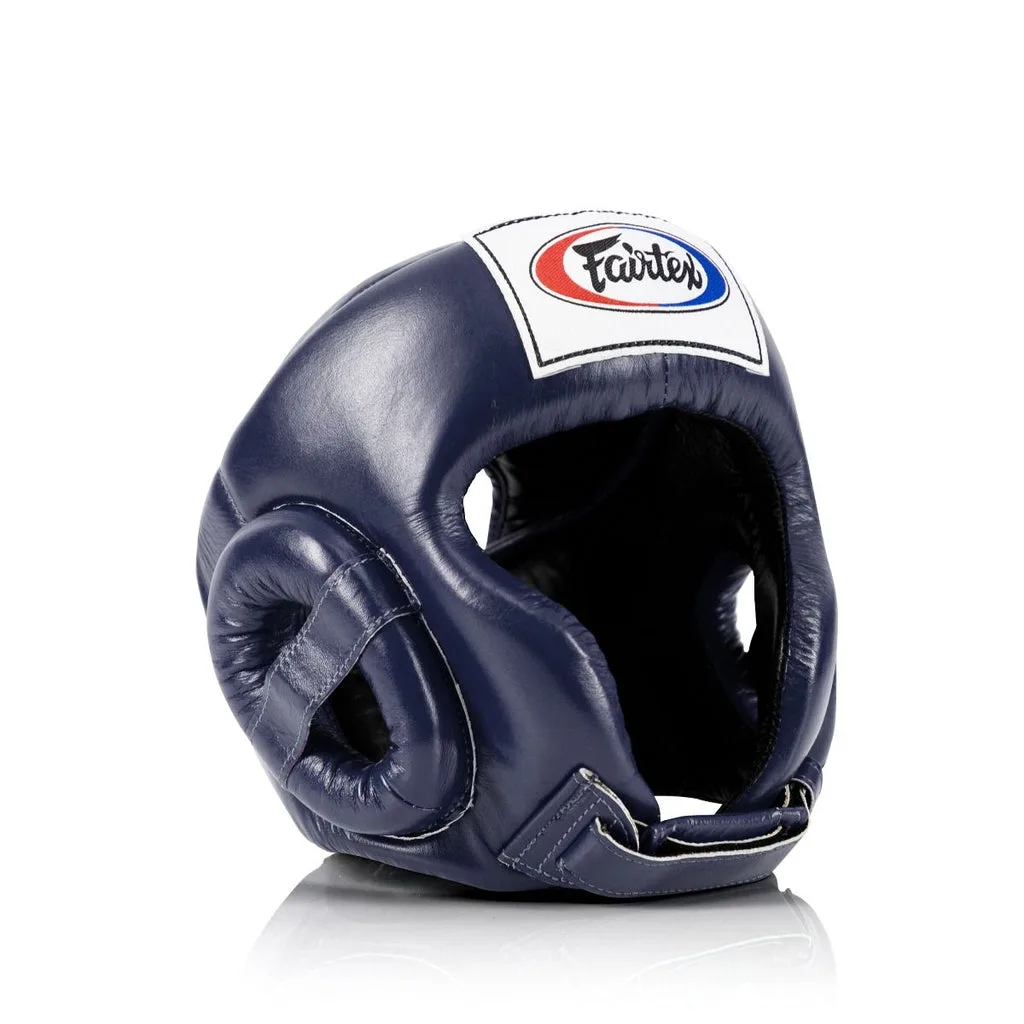 Fairtex Muay Thai Competition Headguard HG6 — Blue