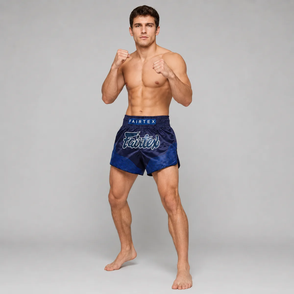 Fairtex Muay Thai Шорти Blue Ocean BS1930, син цвят, изглед отзад