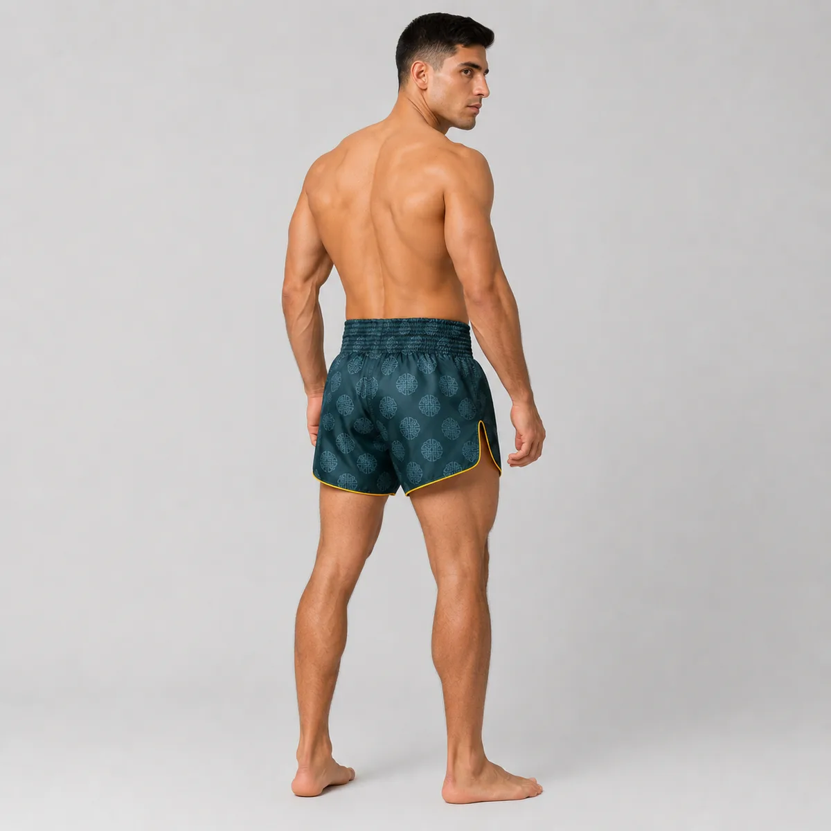 Fairtex Muay Thai Шорти Clubber BS1915 Pacific Green, опаковка с цип и закачалка