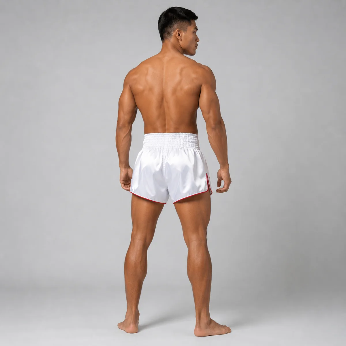 Снимка на Fairtex Muay Thai Шорти Enso BS1918, демонстрираща еластичността на колана