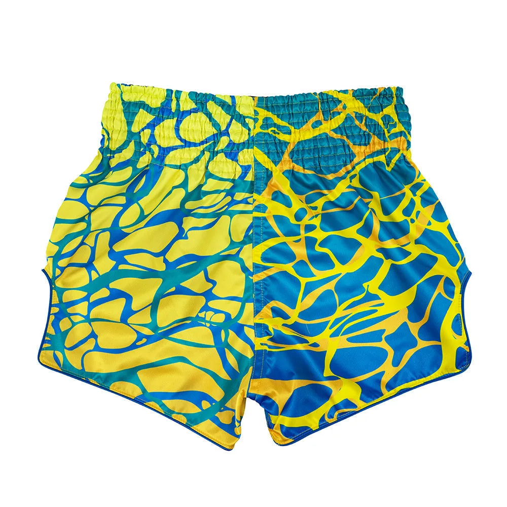 Fairtex Muay Thai Shorts Magma Green BS1927 – изглед отзад