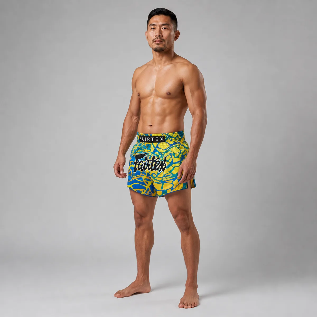 Fairtex Muay Thai Shorts Magma Green BS1927 – изглед отстрани