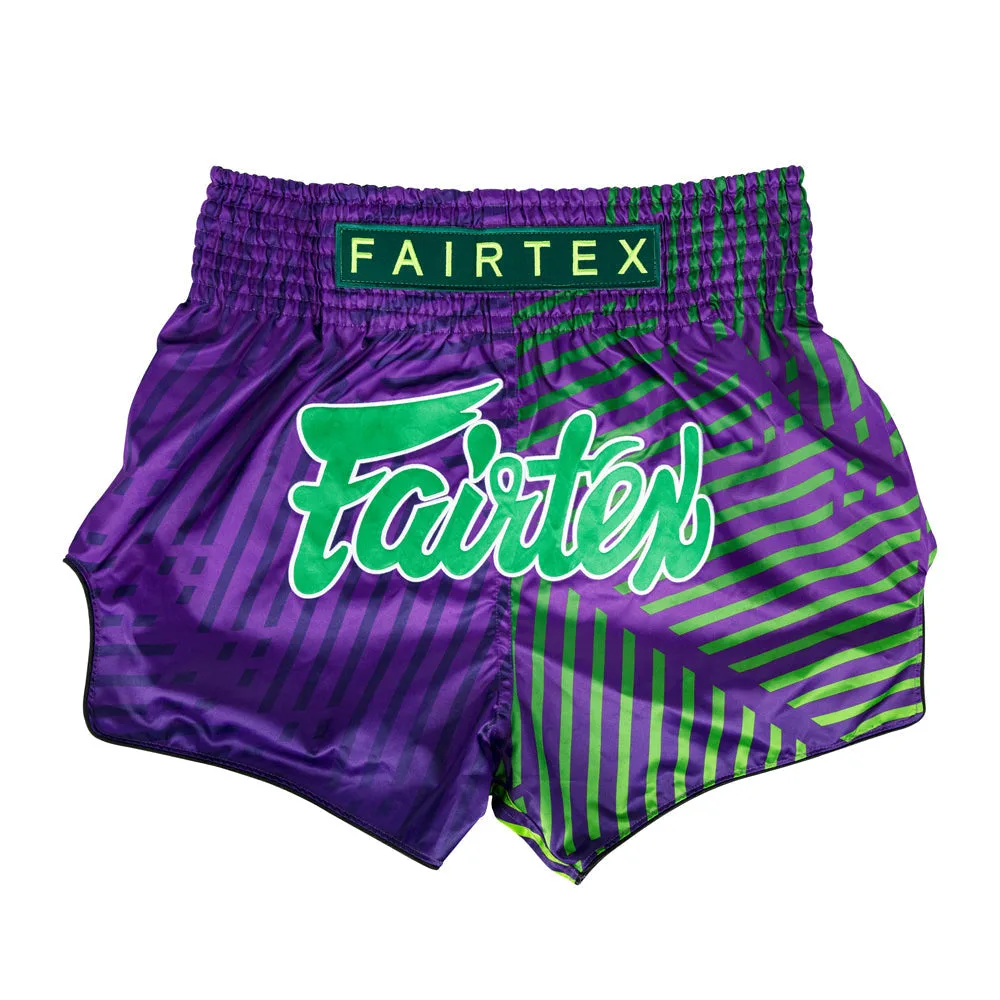 Fairtex Muay Thai Шорти Racer Purple BS1922 – изглед отпред