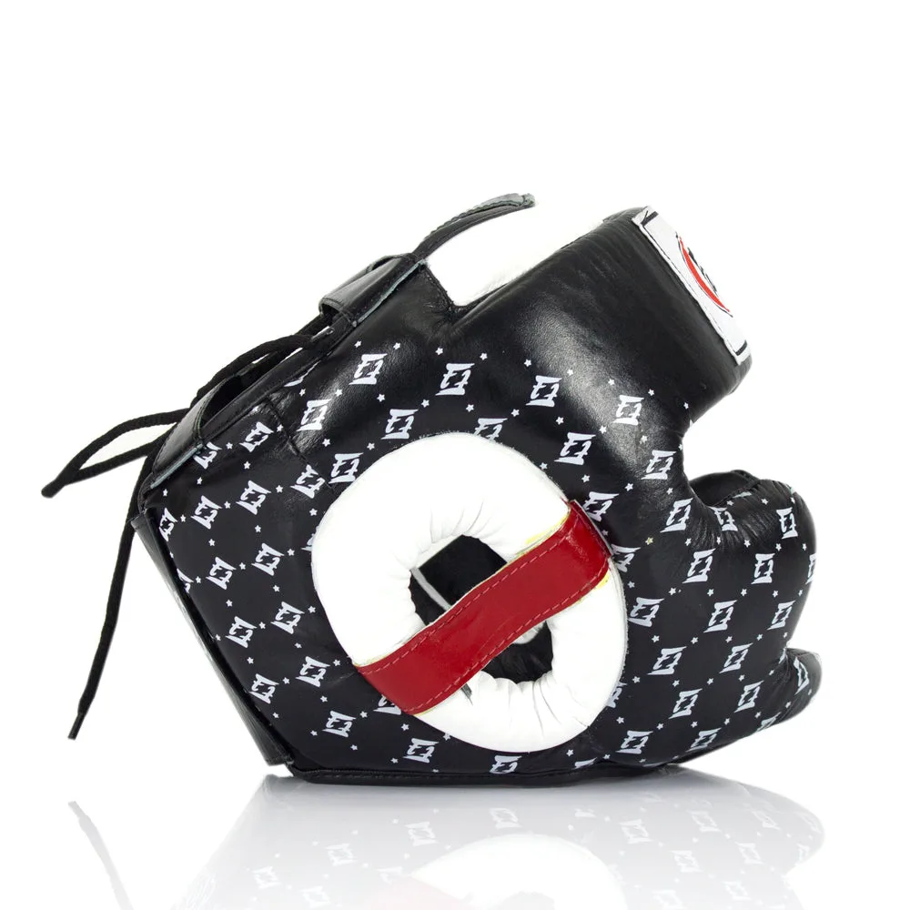 Fairtex Super Sparring Headguard HG10 — Black/White