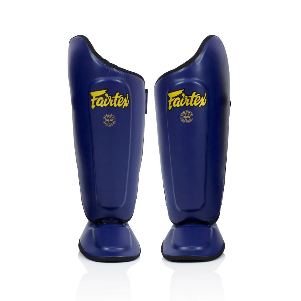 Сини протектори за крака Fairtex Ultimate Shin Guards SP8, изглед отпред
