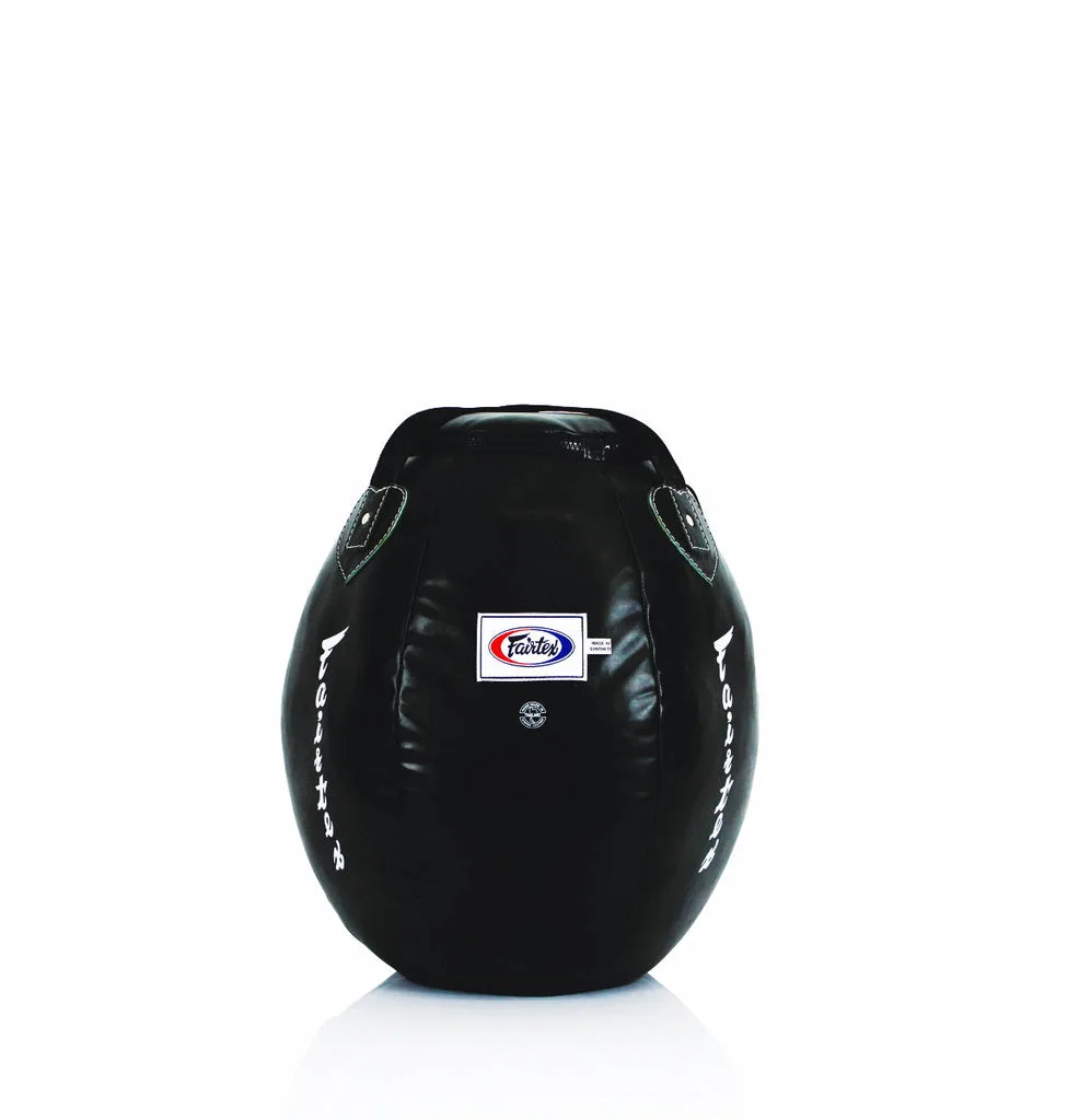 Fairtex Uppercut Bag HB11 – специализиран черен чувал за ъперкъти, окачен, с логото на Fairtex
