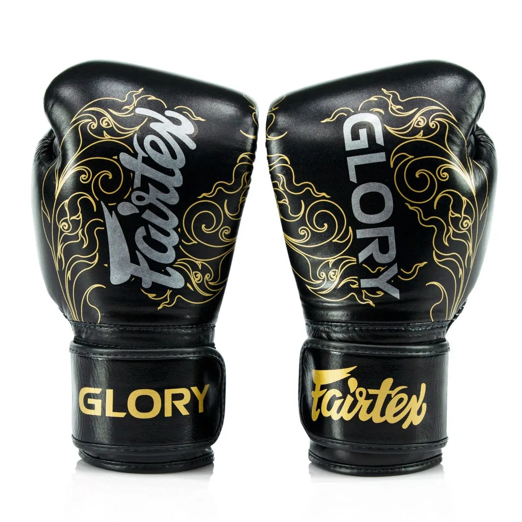 Fairtex x Glory Kickboxing BGVG3 - 2023 Edition ръкавици в черно и златно