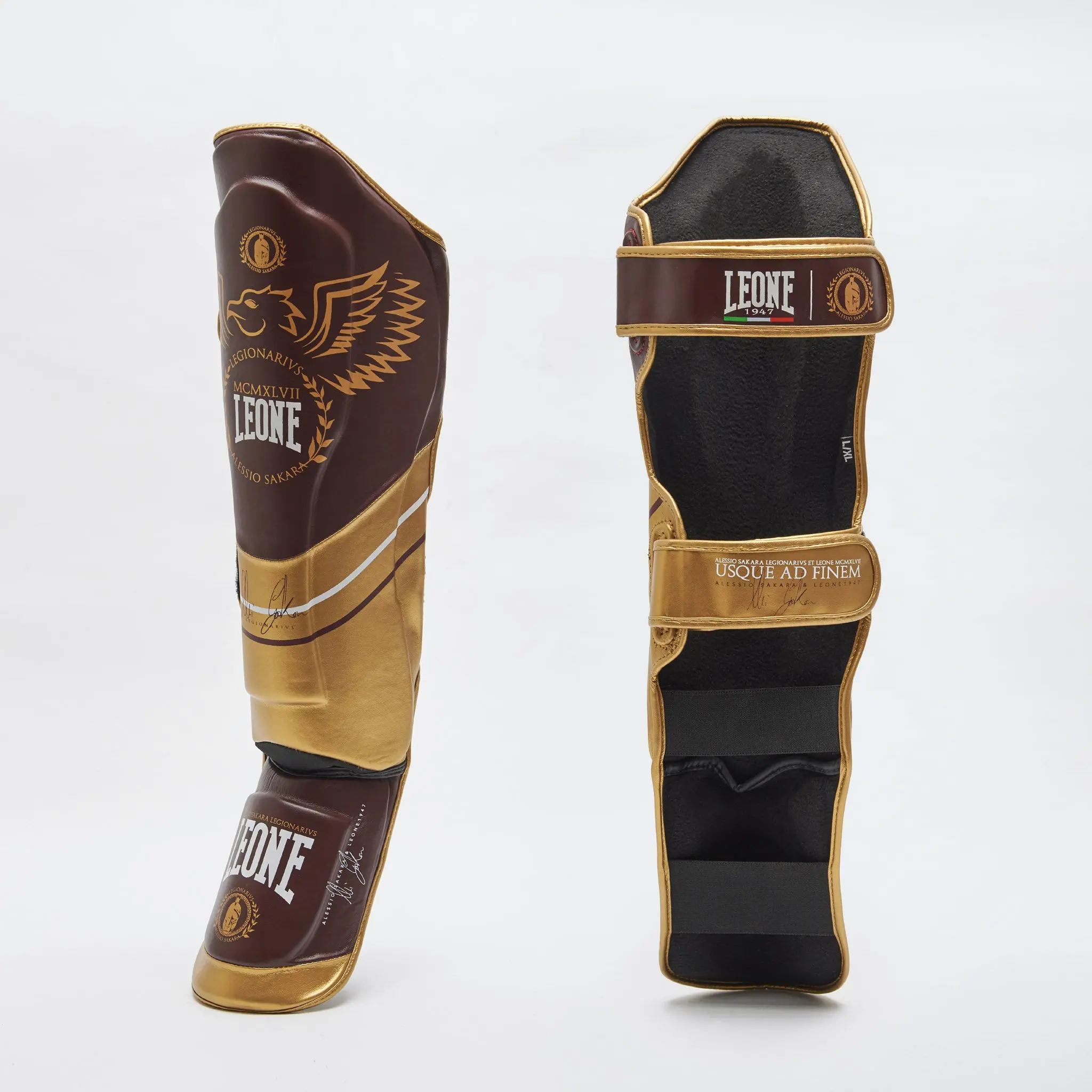 Leone - LEGIONARIVS SHINGUARDS PT152 Red/Gold заден изглед