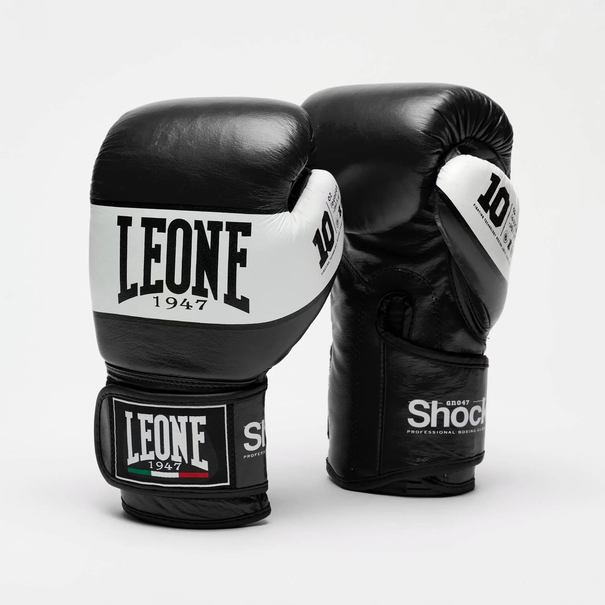 Leone - SHOCK Boxing Gloves GN047 / Black детайл на дизайна