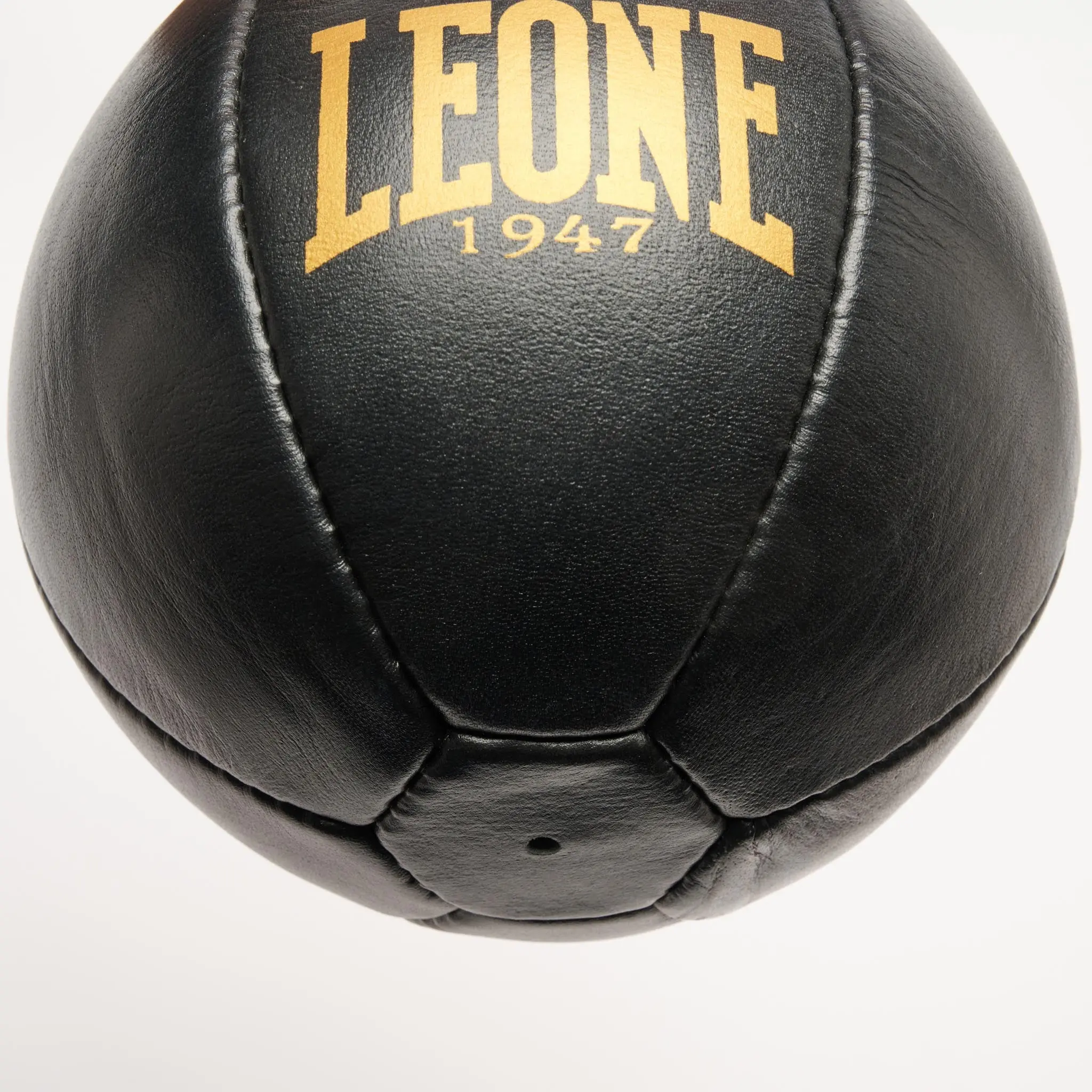 Leone - Бърза круша - Естествена кожа / Speed ball - AT805 преден изглед златисто лого