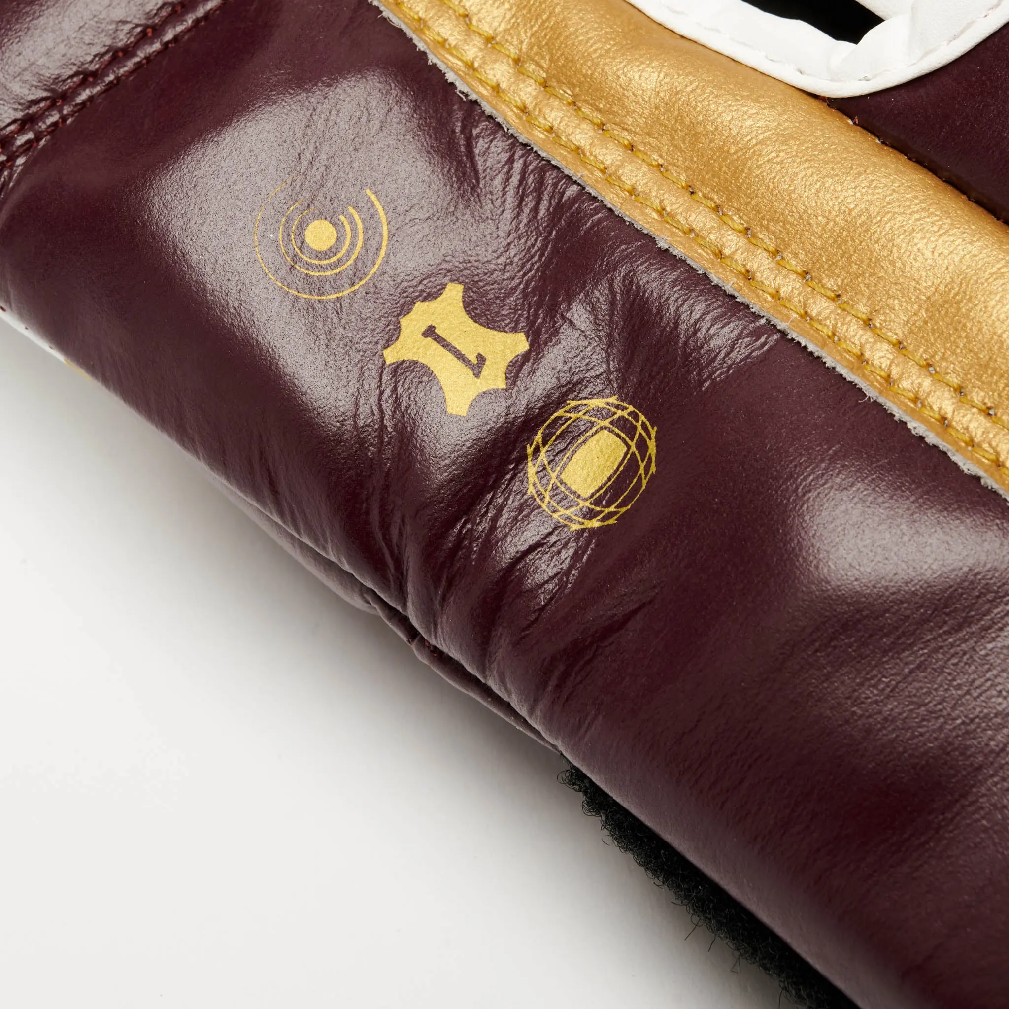 Leone - SHOCK X BOXING GLOVES GN047X Bordeoux детайли