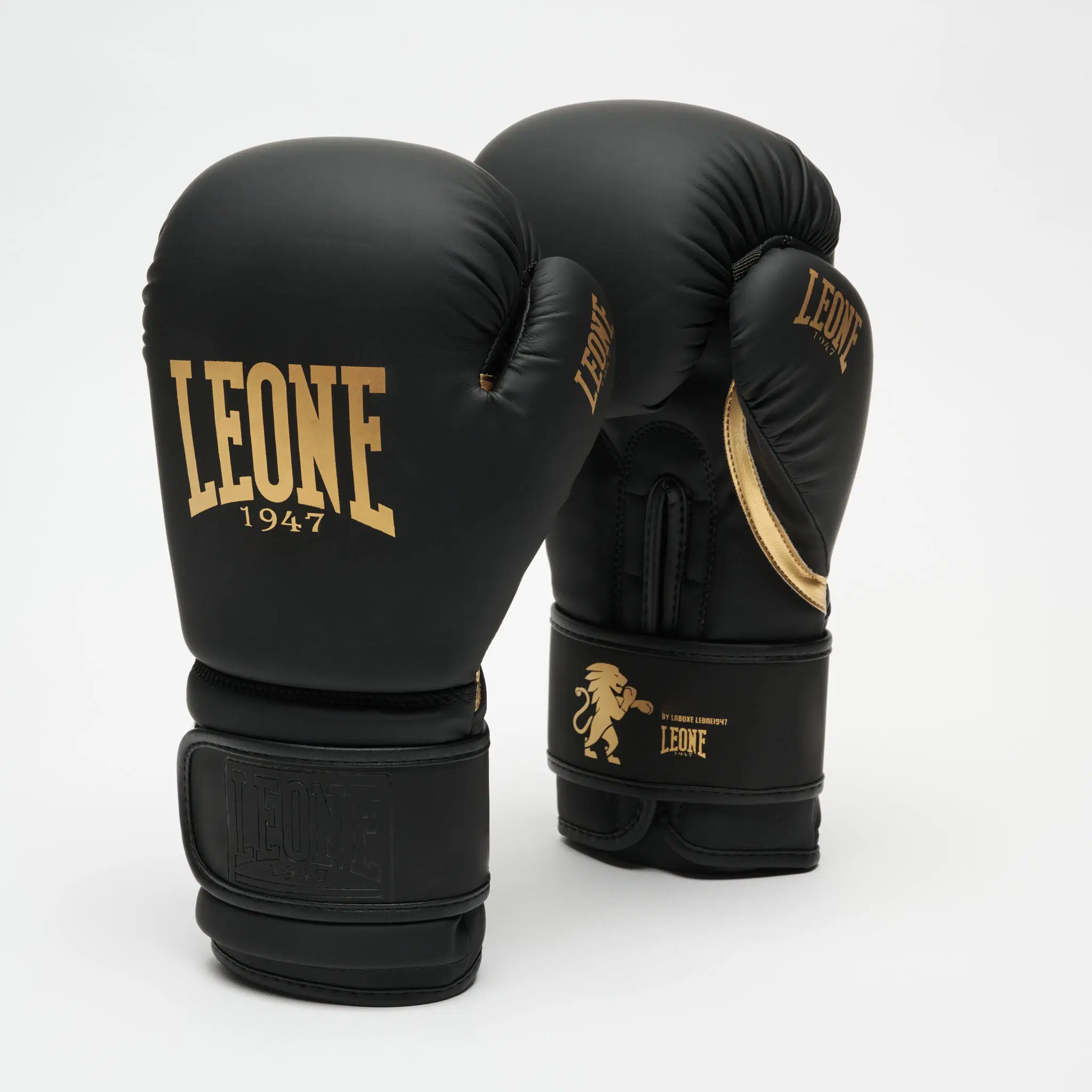Leone 1947 Black & Gold Boxing Gloves - Black/Gold