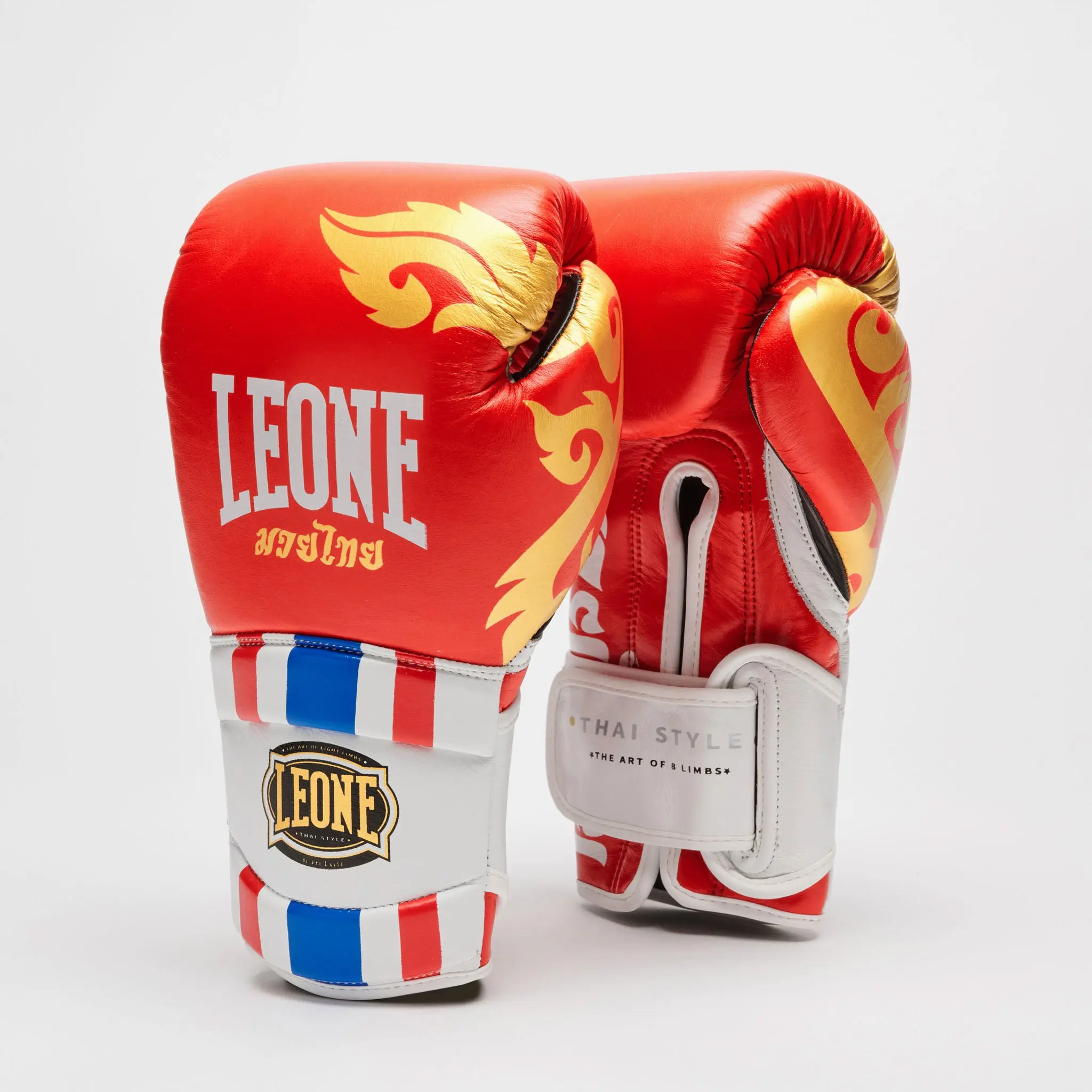 Leone - BOXING GLOVES THAI STYLE - Red - GN114 страничен изглед