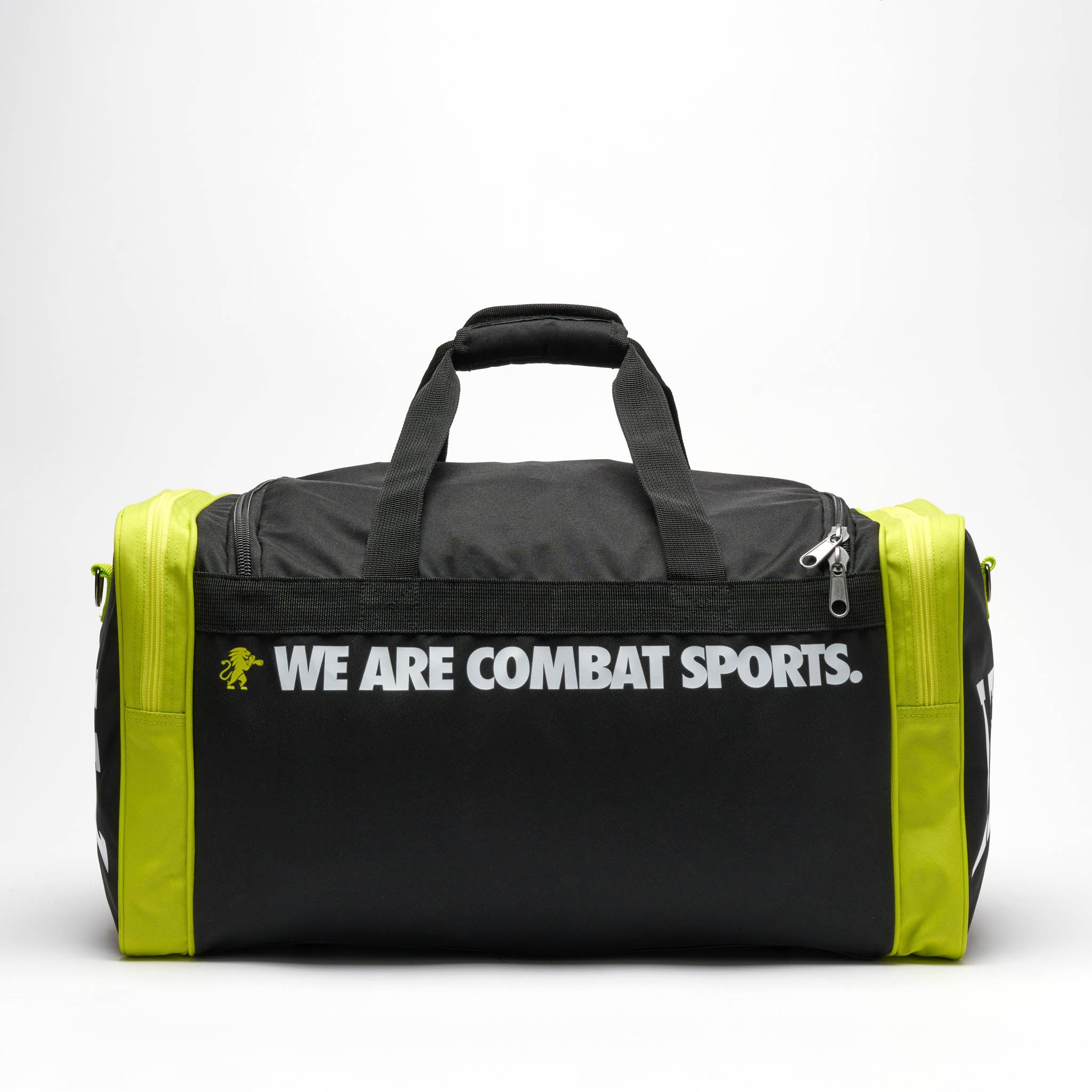 Leone 1947 Color Block Duffel Bag - Black, надпис 'WE ARE COMBAT SPORTS'