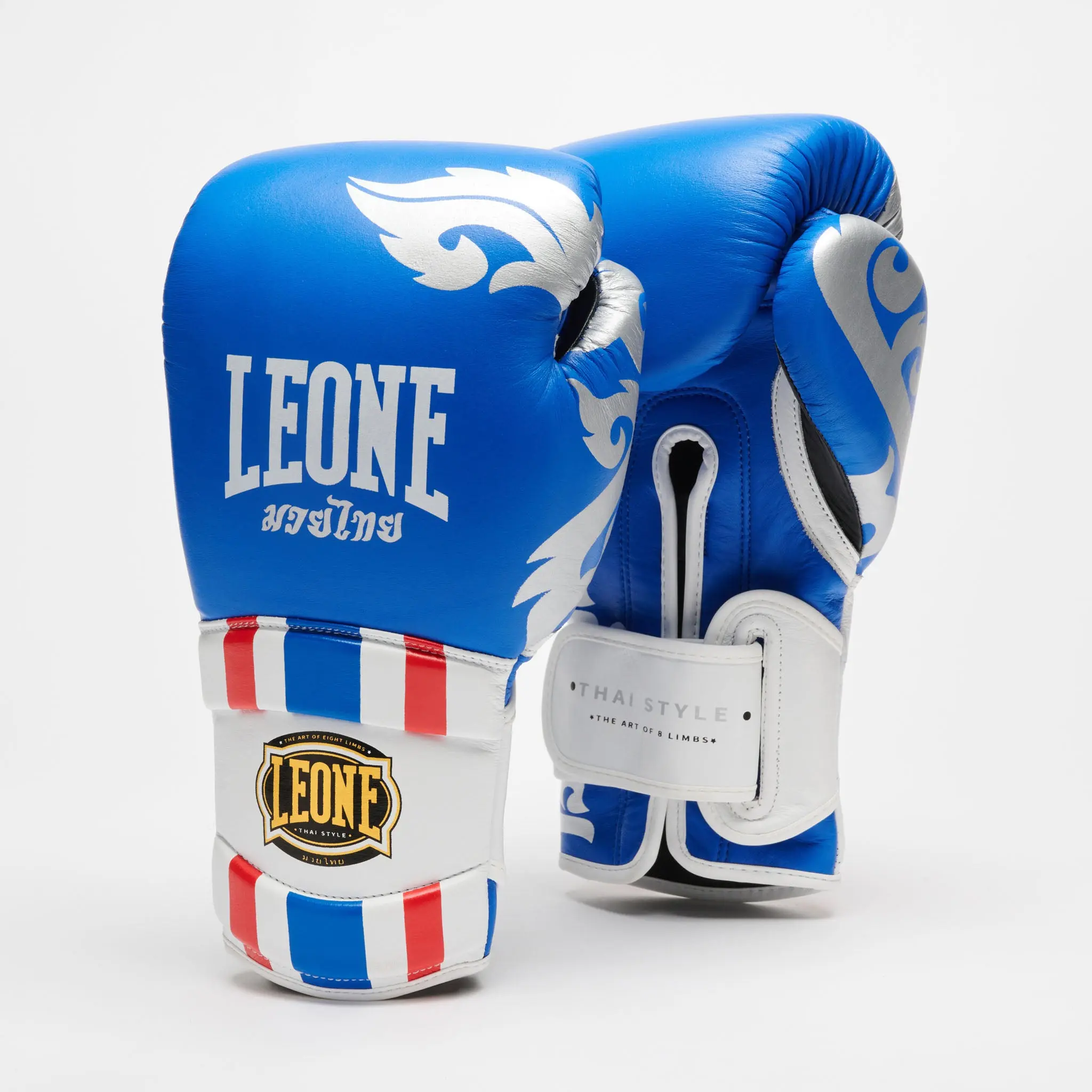 Leone - BOXING GLOVES THAI STYLE - Blue - GN114 преден изглед
