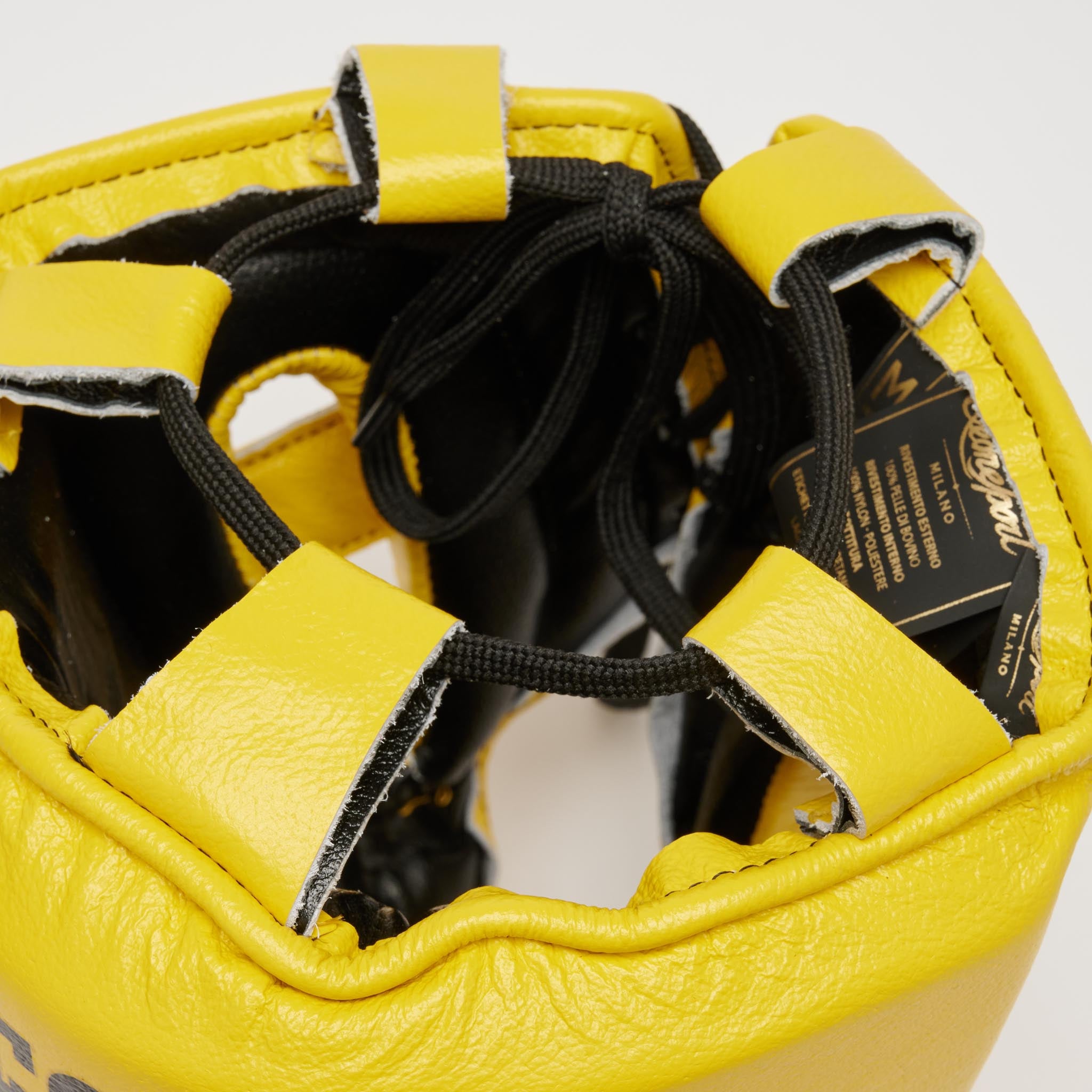 Leone 1947 Augusto Classic Headgear - Yellow вътрешен изглед с етикет