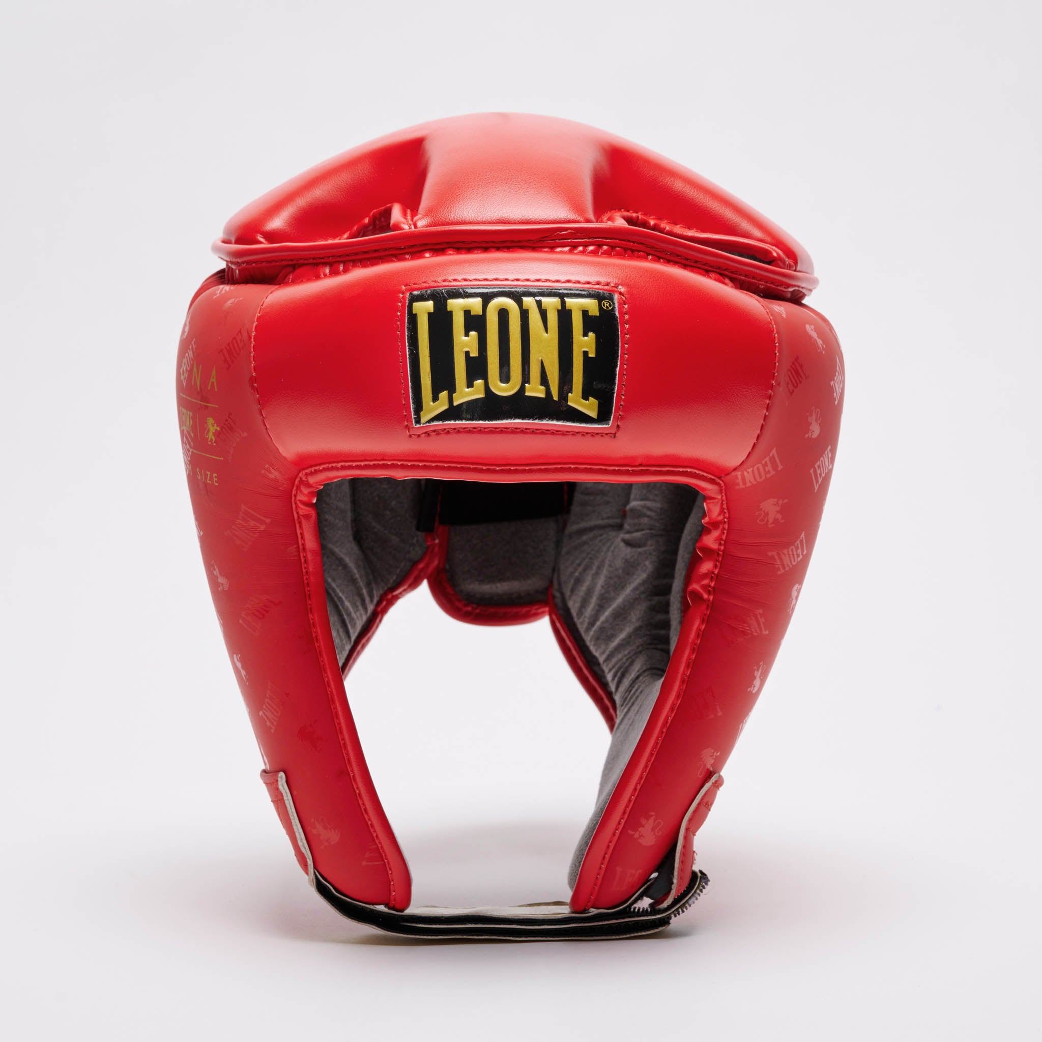 Leone 1947 DNA Headgear - Red фронтален изглед с вътрешна подплата