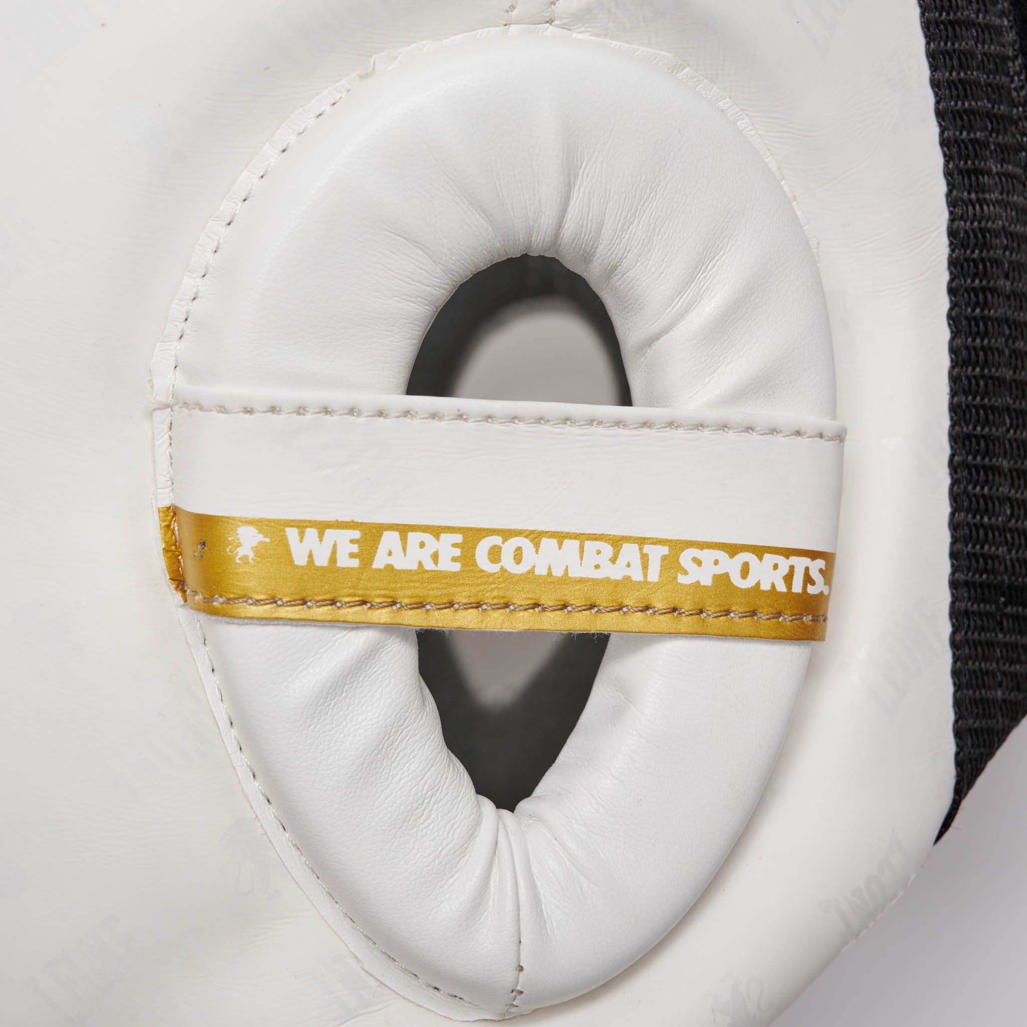 Leone 1947 DNA Headgear - White, надпис WE ARE COMBAT SPORTS