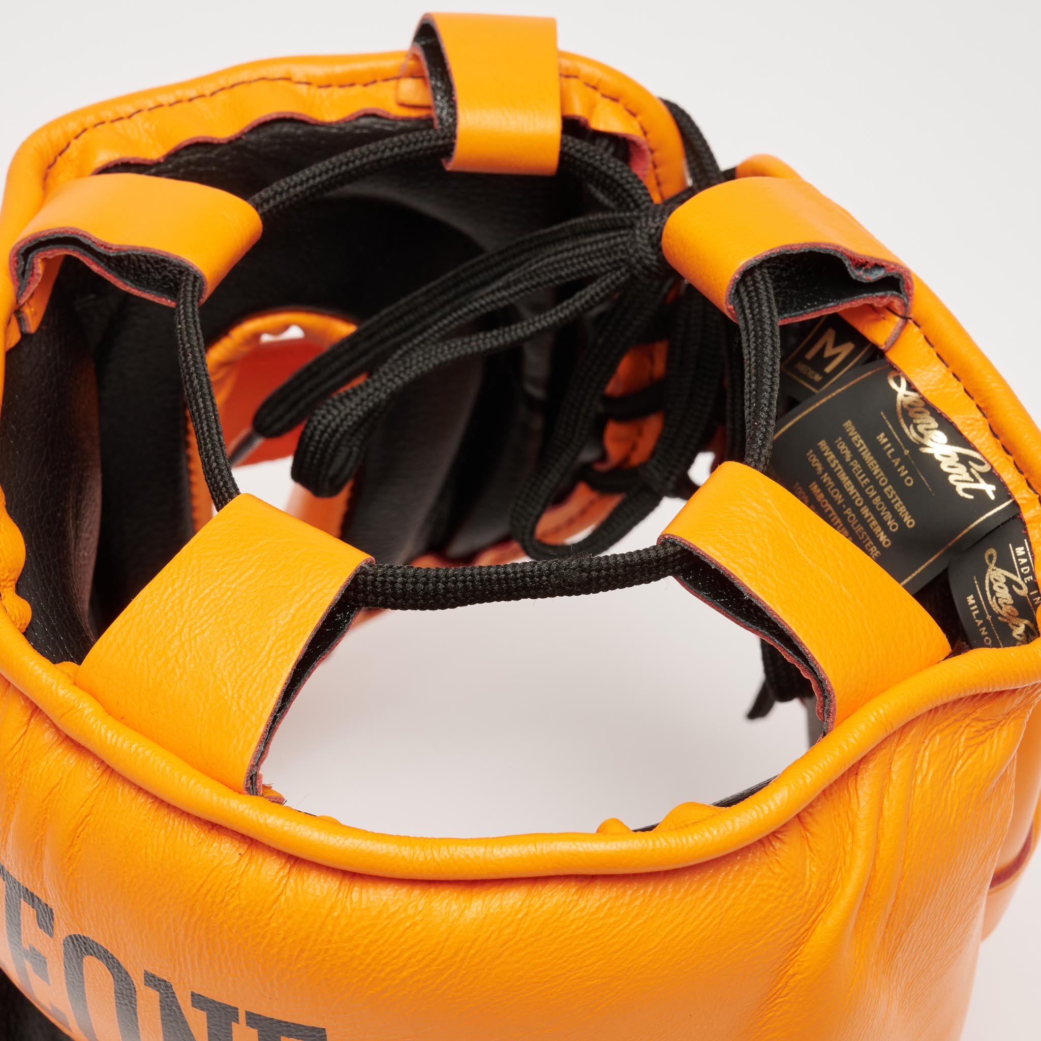 Leone 1947 Nerone Classic Headgear - Orange вътрешност с етикет