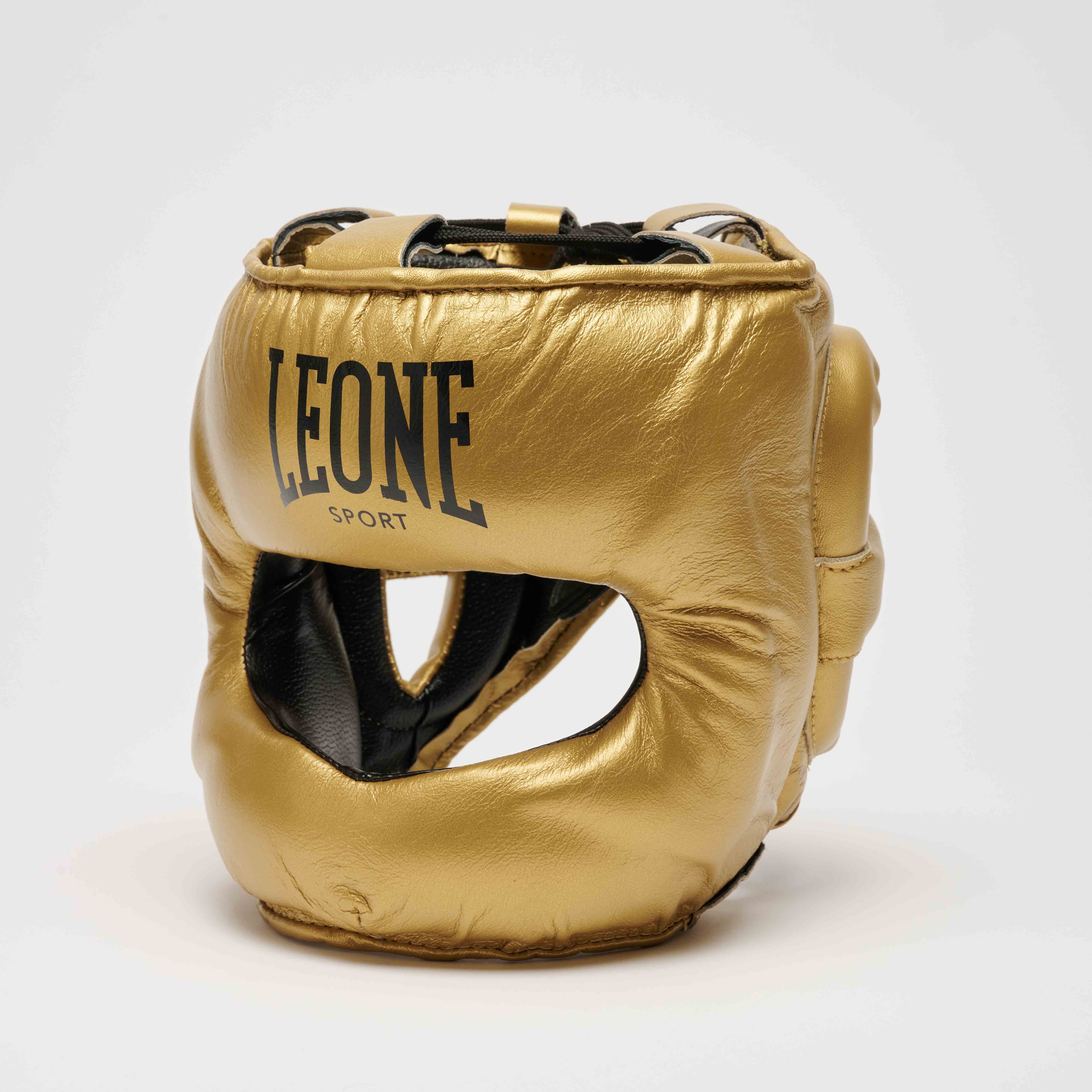 Leone 1947 Nerone Classic Headgear преден изглед със златисто покритие