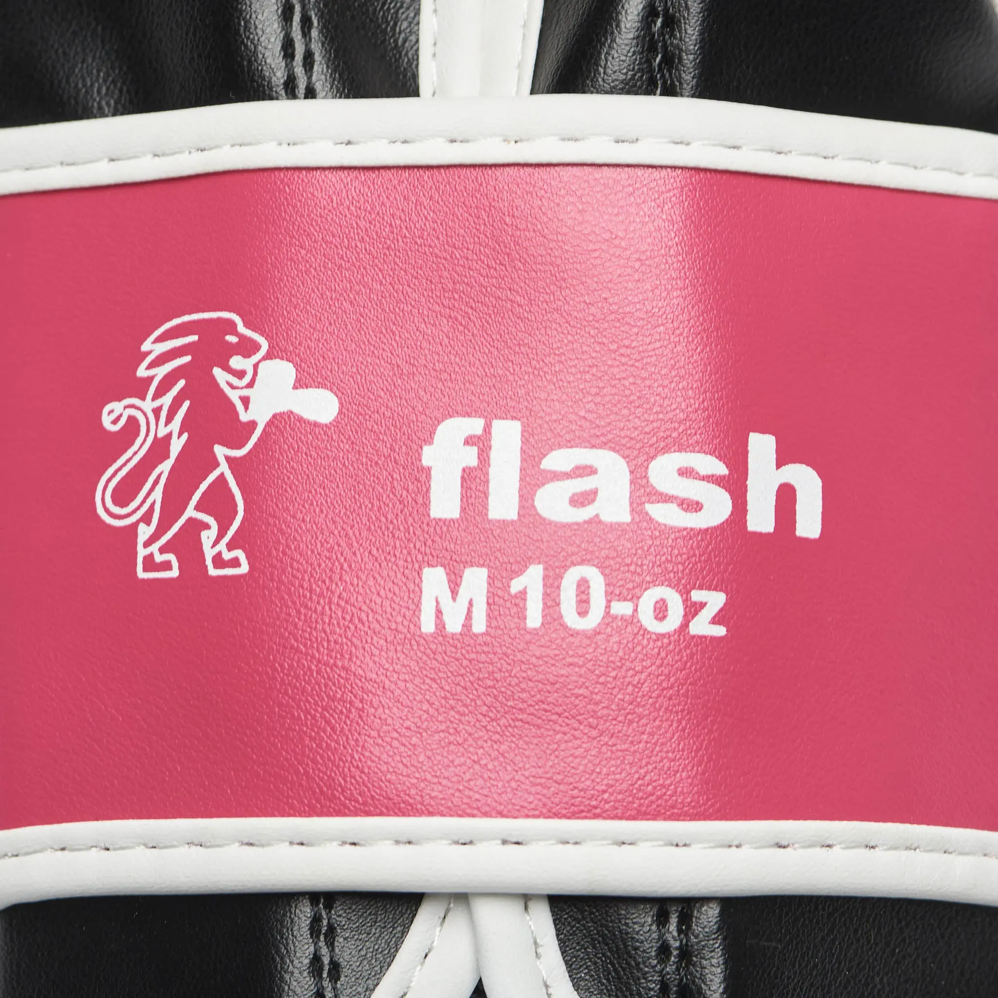 Leone - Flash Boxing Gloves GN083 / Fuxia - Pink, близък план на част от ръкавица