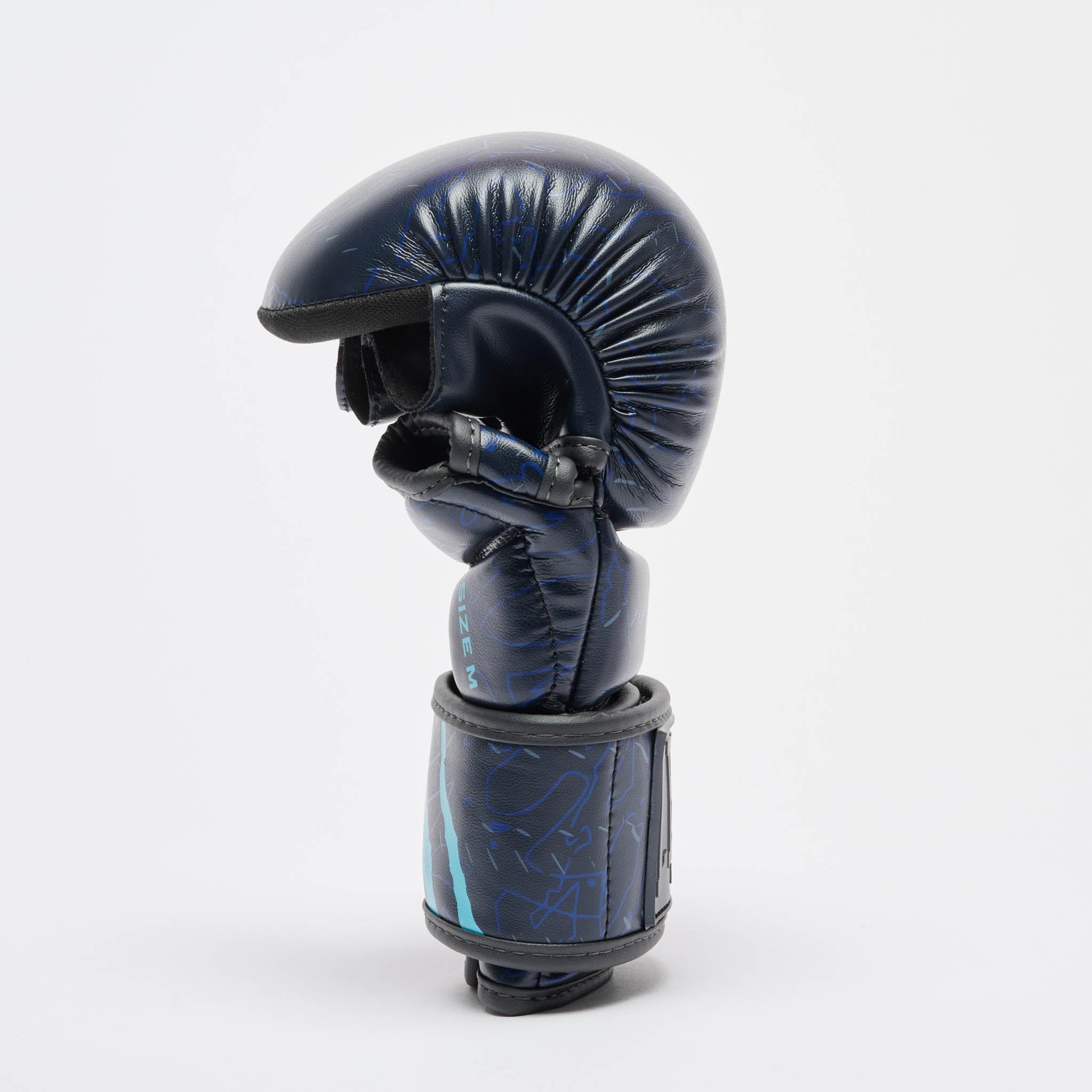 Leone 1947 Primal Instinct Training MMA Gloves - Blue страничен изглед