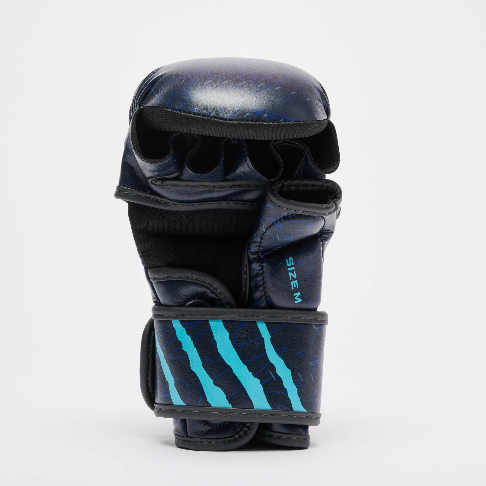 Leone 1947 Primal Instinct Training MMA Gloves - Blue заден изглед