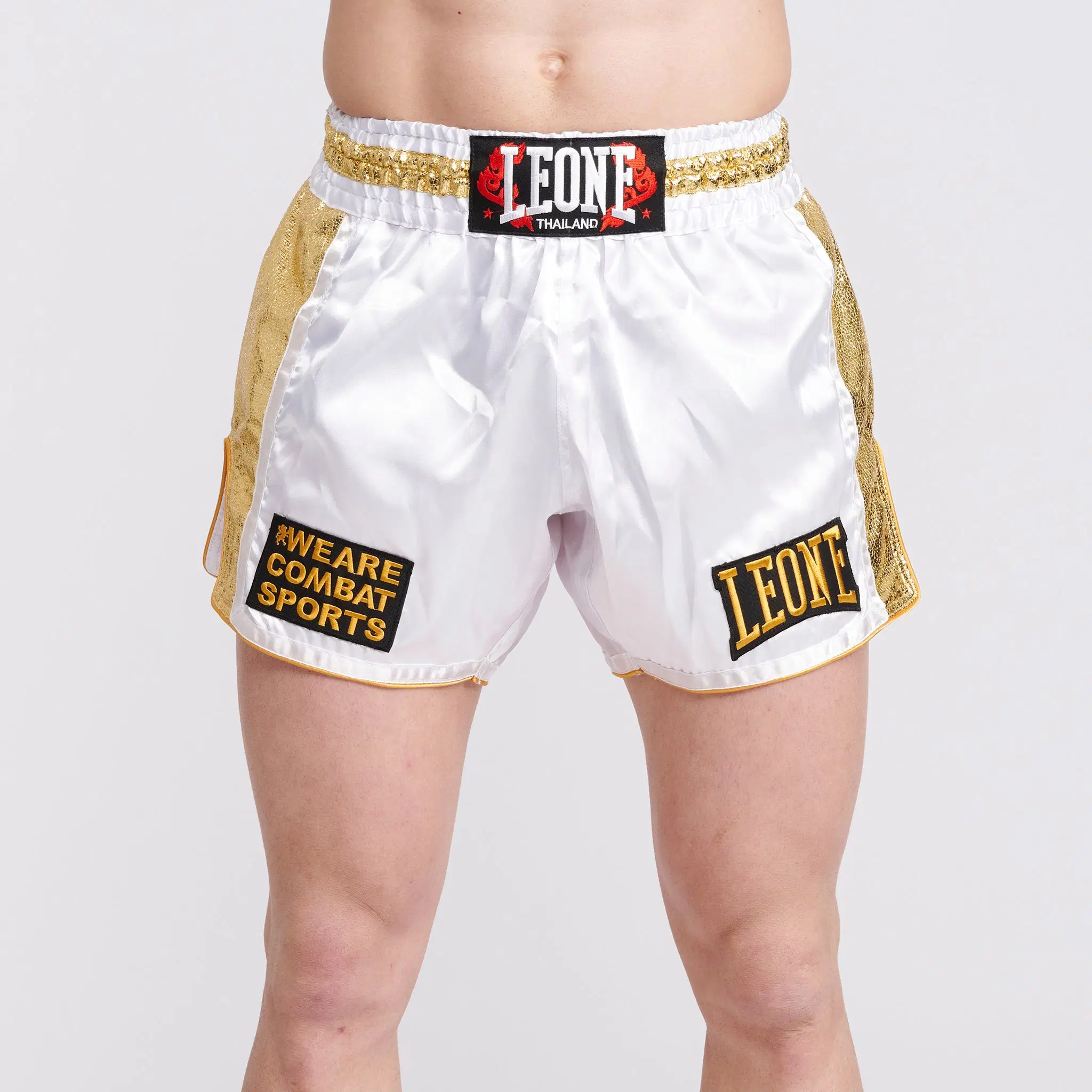 Leone 1947 - KHAO LAK THAI SHORTS - White - Муай Тай Шорти - AB876