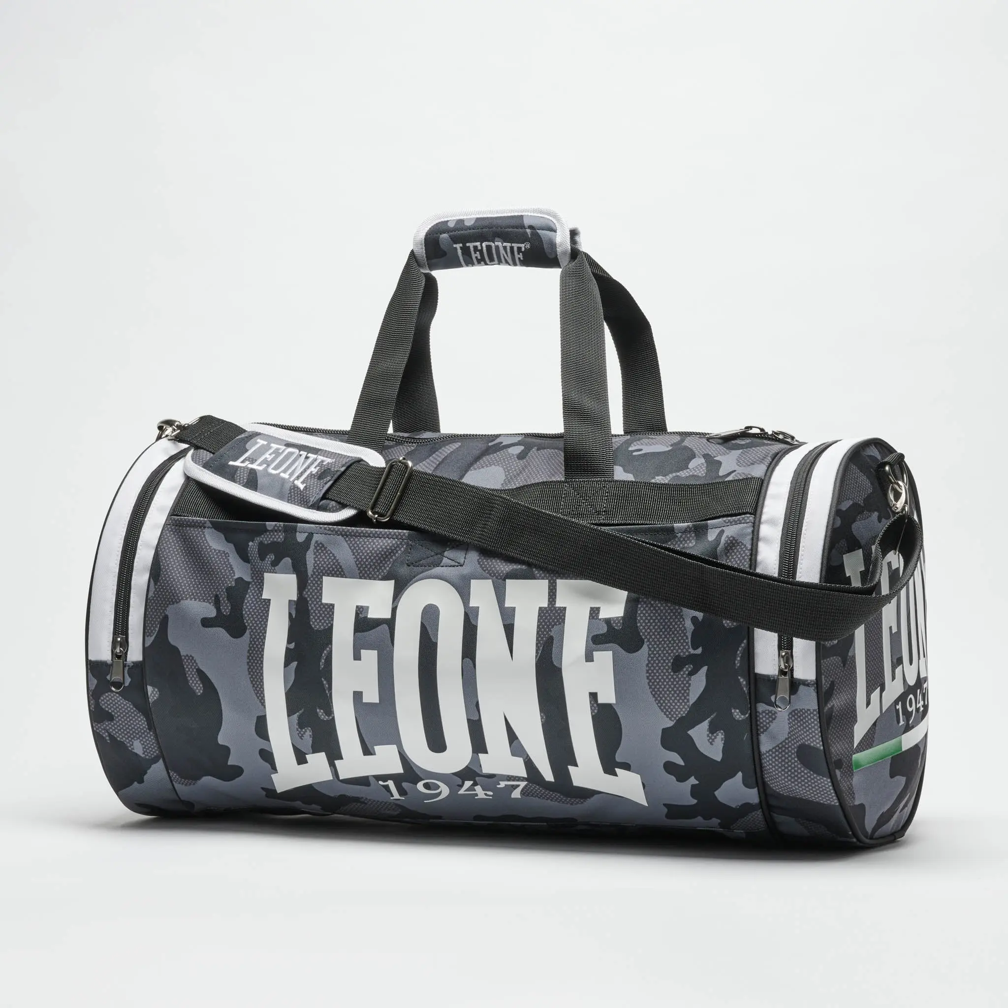 Leone - Сак / MIMETIC Sporting Bag Grey Camo - AC906 детайл с лого