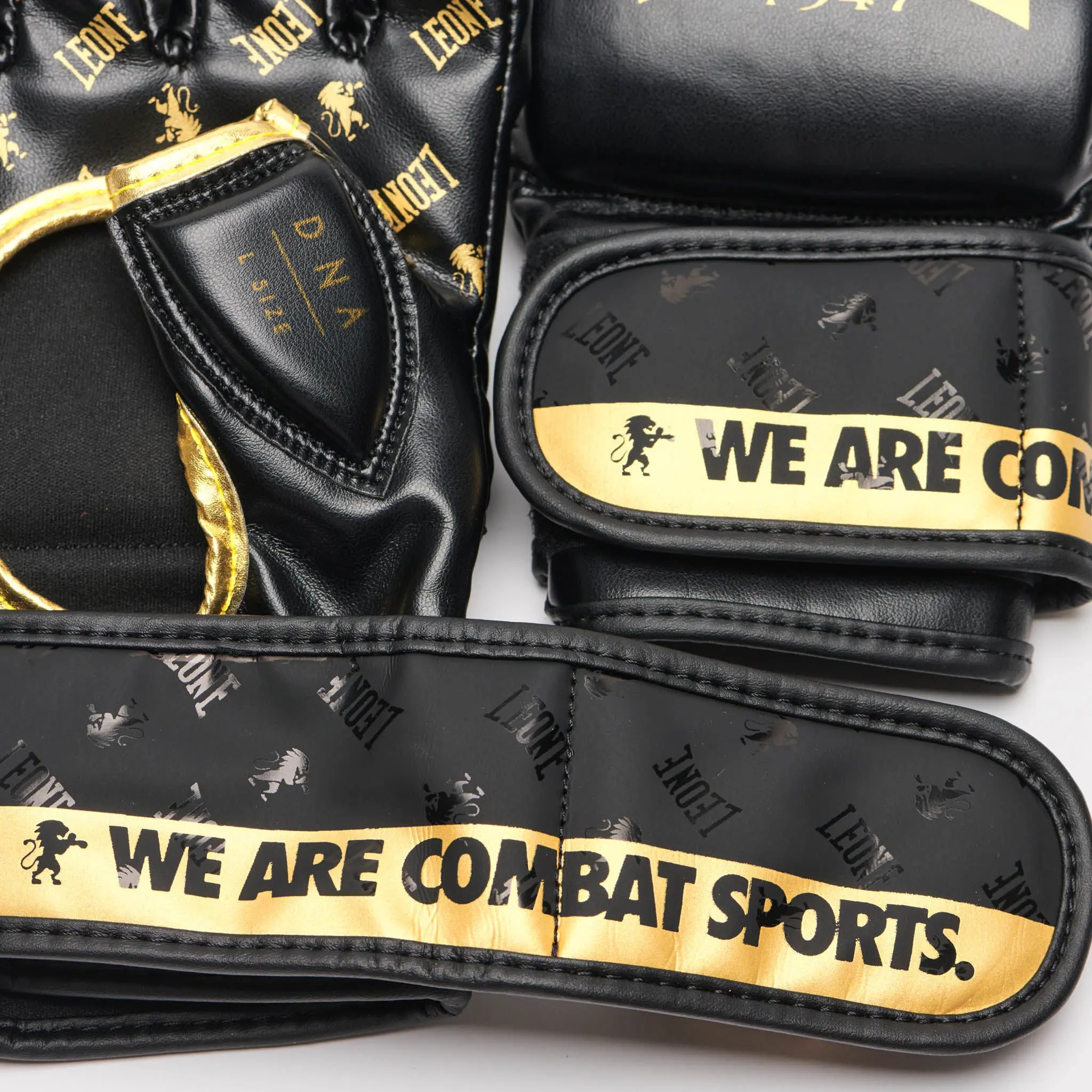 Leone - MMA GLOVES DNA / GP133 - Black/Gold детайли