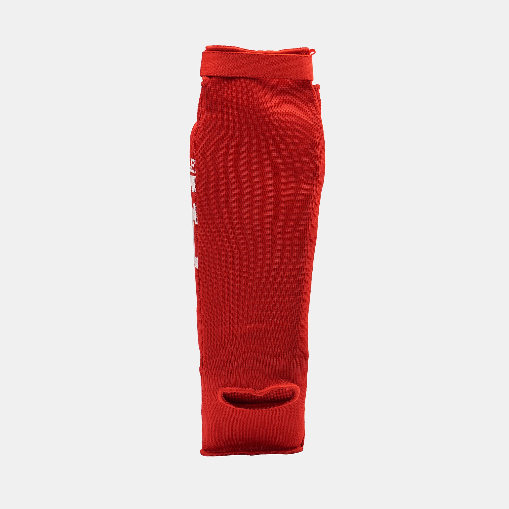 Leone 1947 Comfort Shin Guards - Red преден изглед с отворен пръст