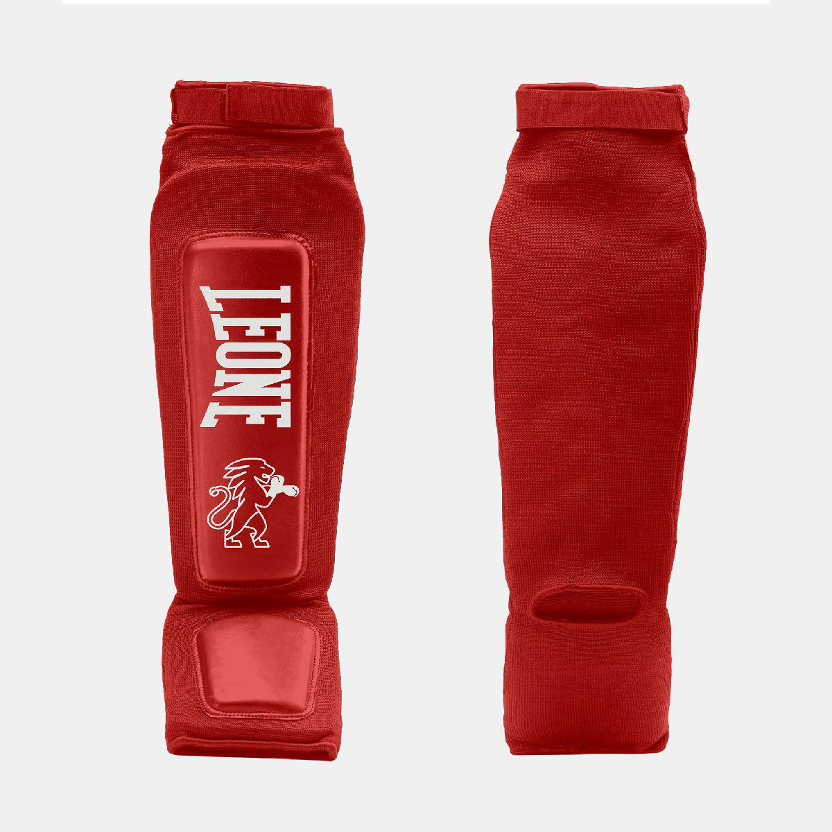 Leone 1947 Defender Shin Guards - Red преден и заден изглед