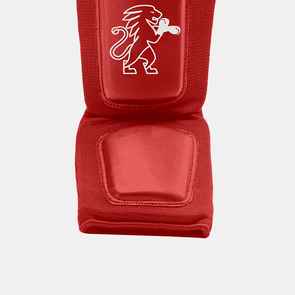 Leone 1947 Defender Shin Guards - Red детайл отдолу