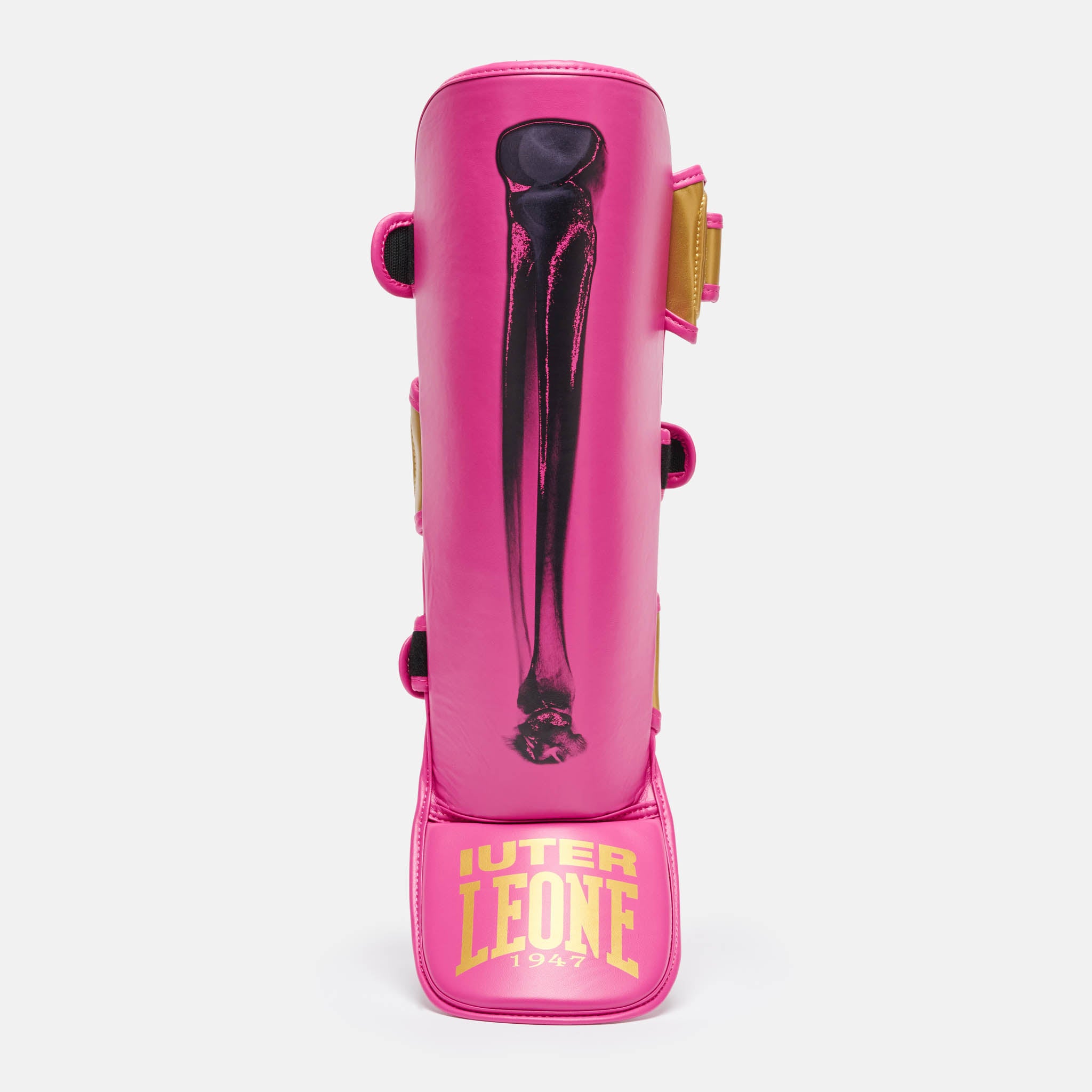 Leone 1947 Leone x Iuter Shin Guards - Fuchsia преден изглед с кост