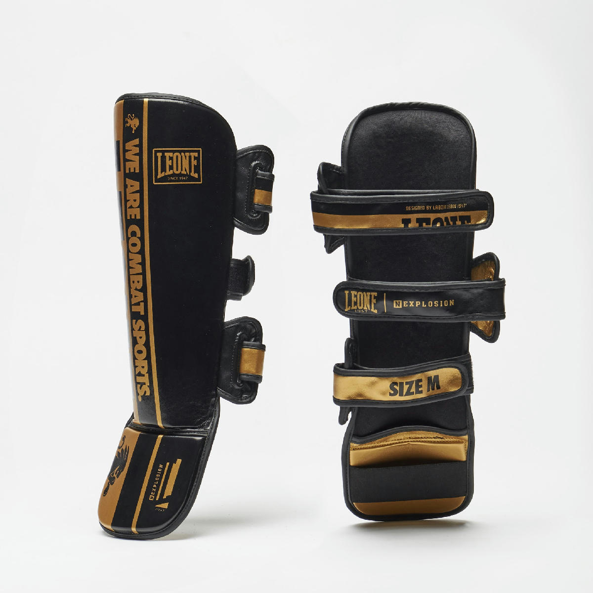 Leone 1947 Nexplosion Shin Guards - Black преден изглед