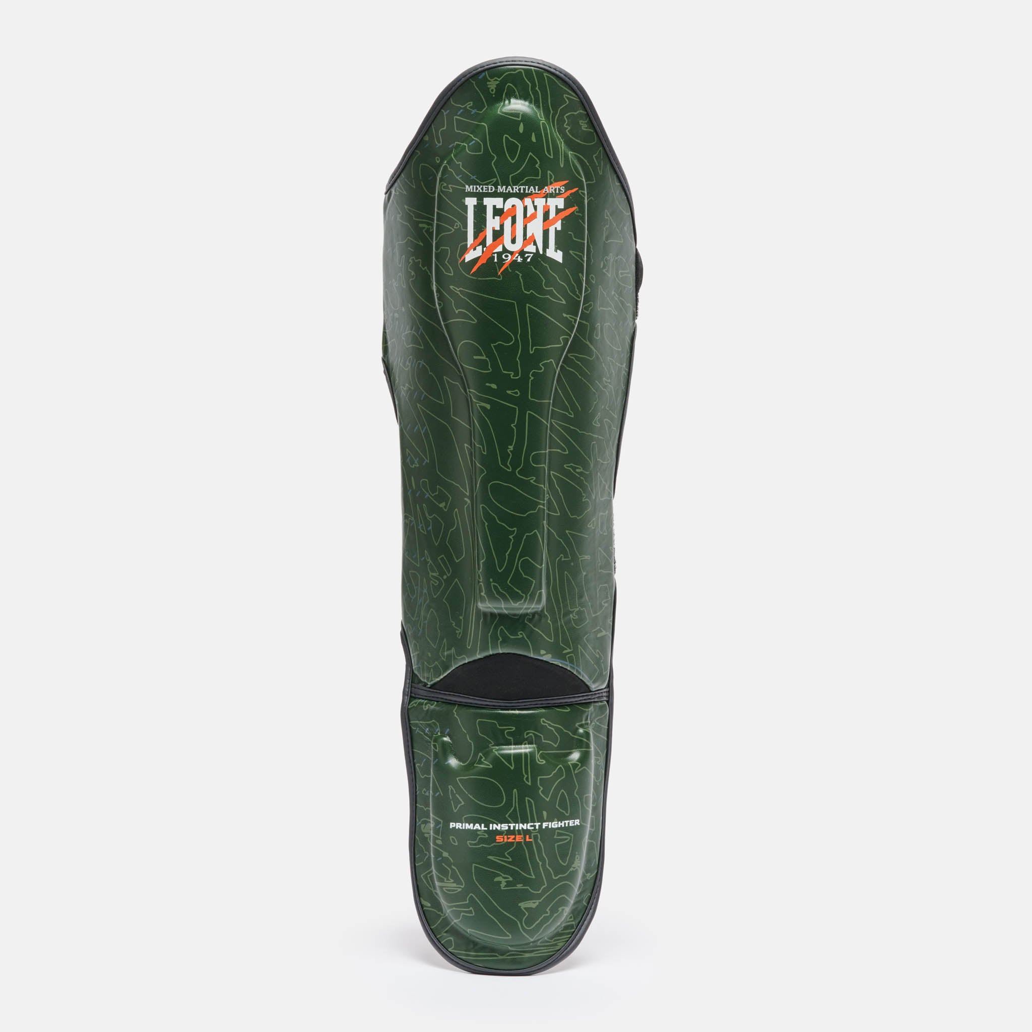 Leone 1947 Primal Instinct Shin Guards - Green преден изглед