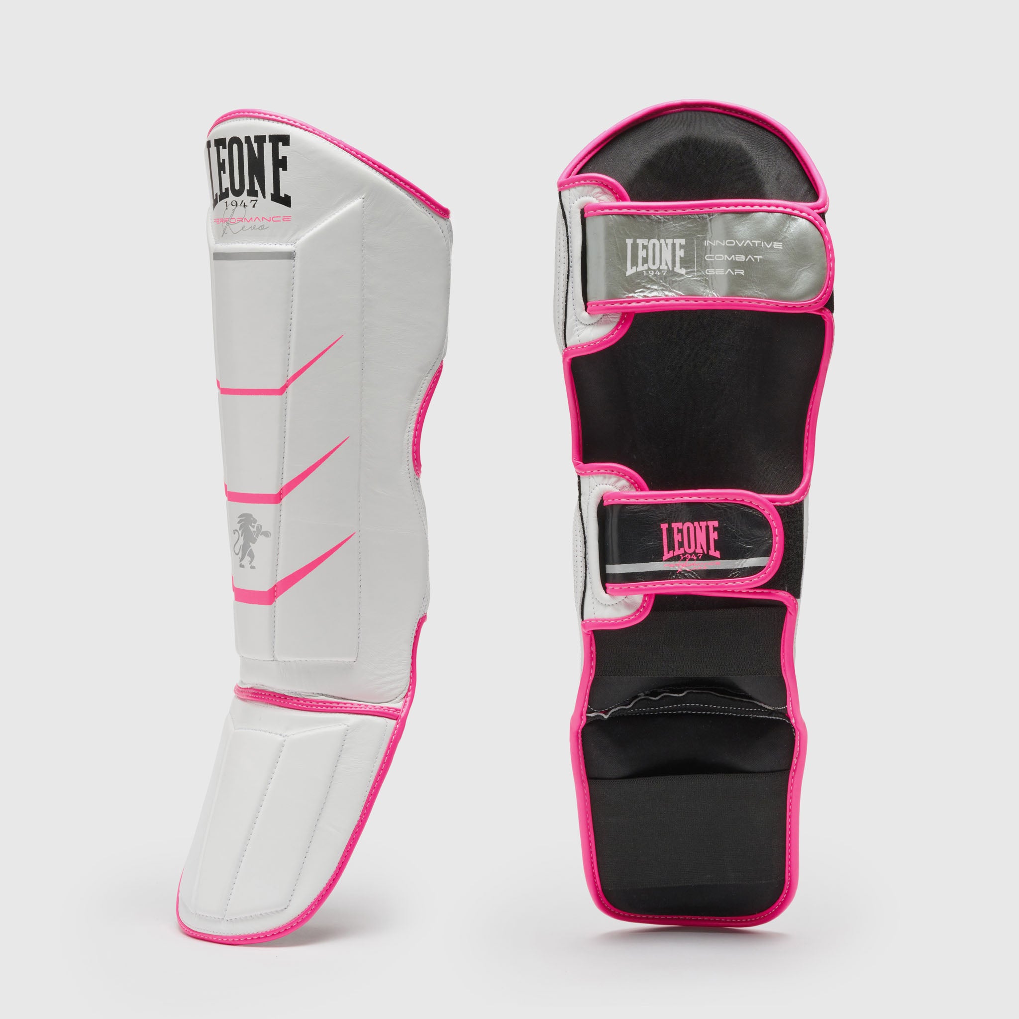 Leone 1947 Revo Fluo Shin Guards преден изглед бял модел