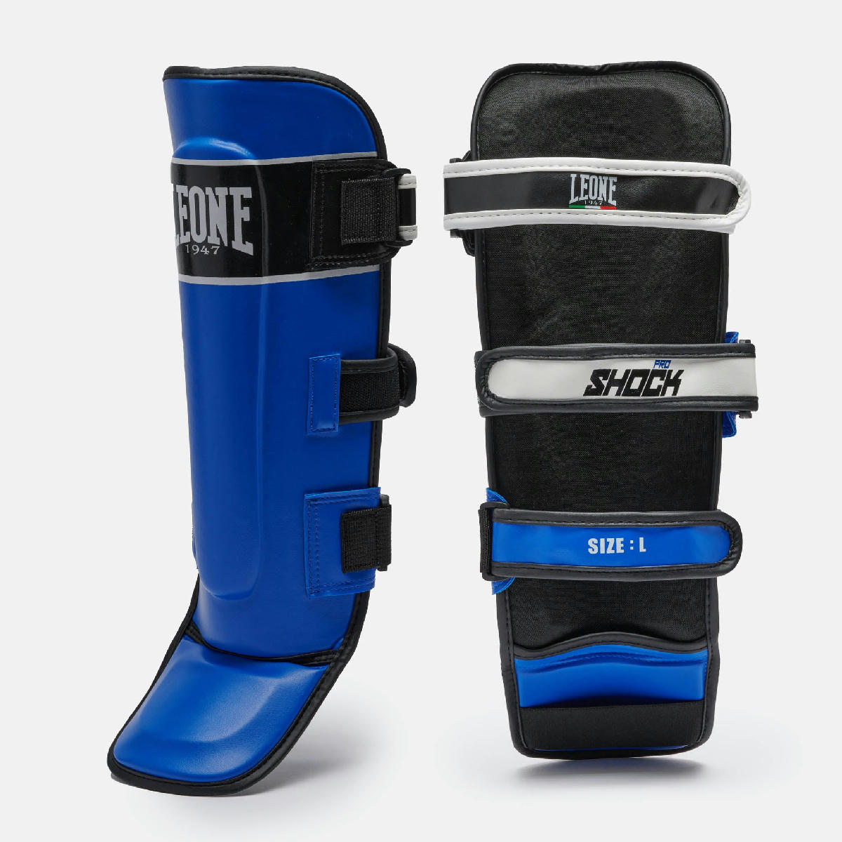 Leone 1947 Shock Pro Shin Guards - Blue, преден изглед