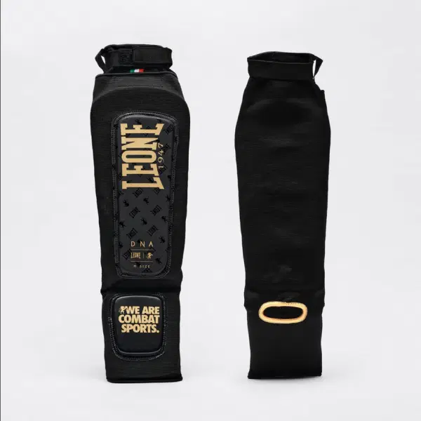 Leone - Протектори за крака - SHINGUARDS DNA PT123 - Black, преден изглед