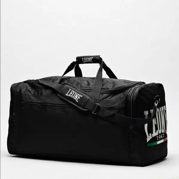 Leone - Сак / Training bag - AC909, черен, преден изглед