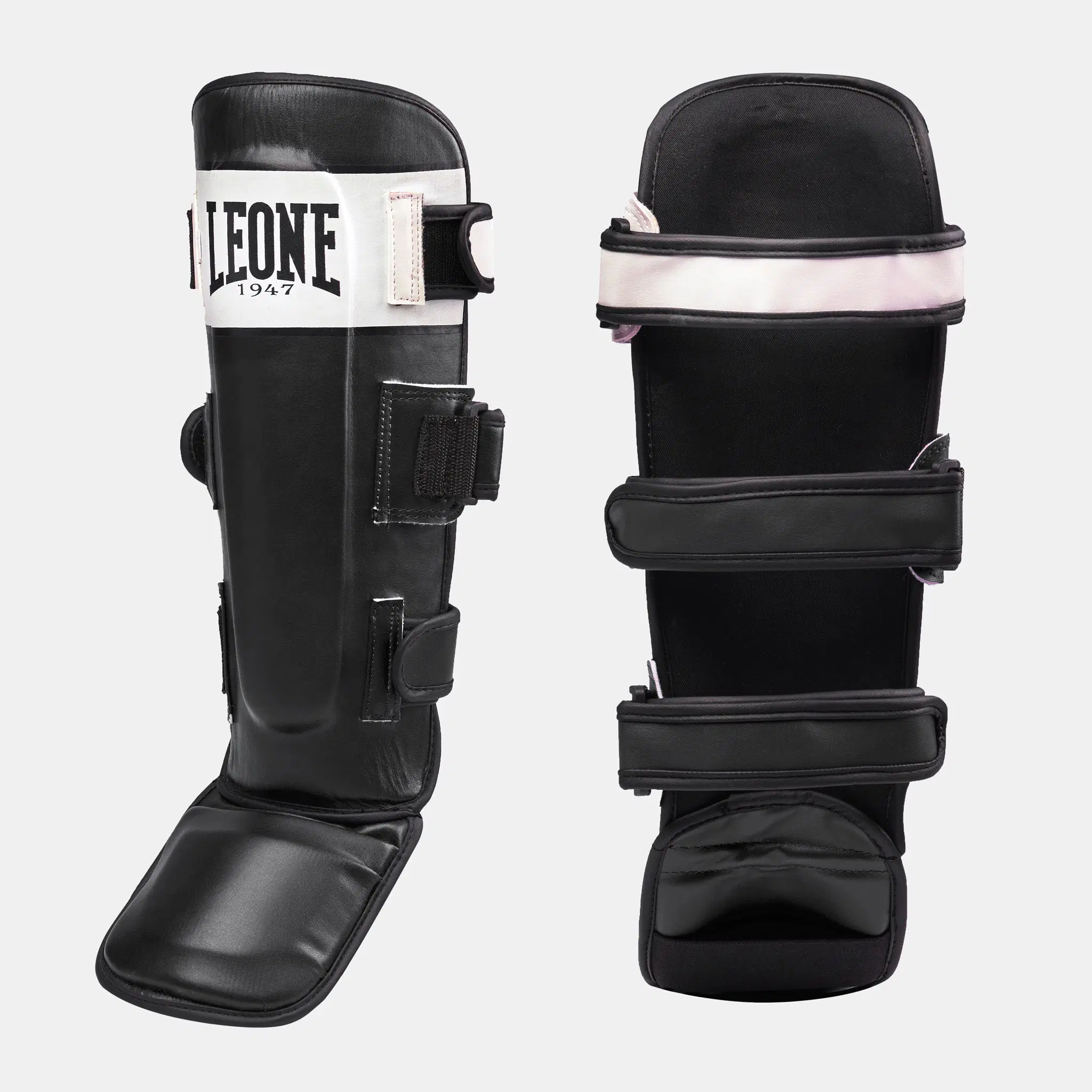 Leone - SHOCK Shinguards PT111 / Black преден и заден изглед