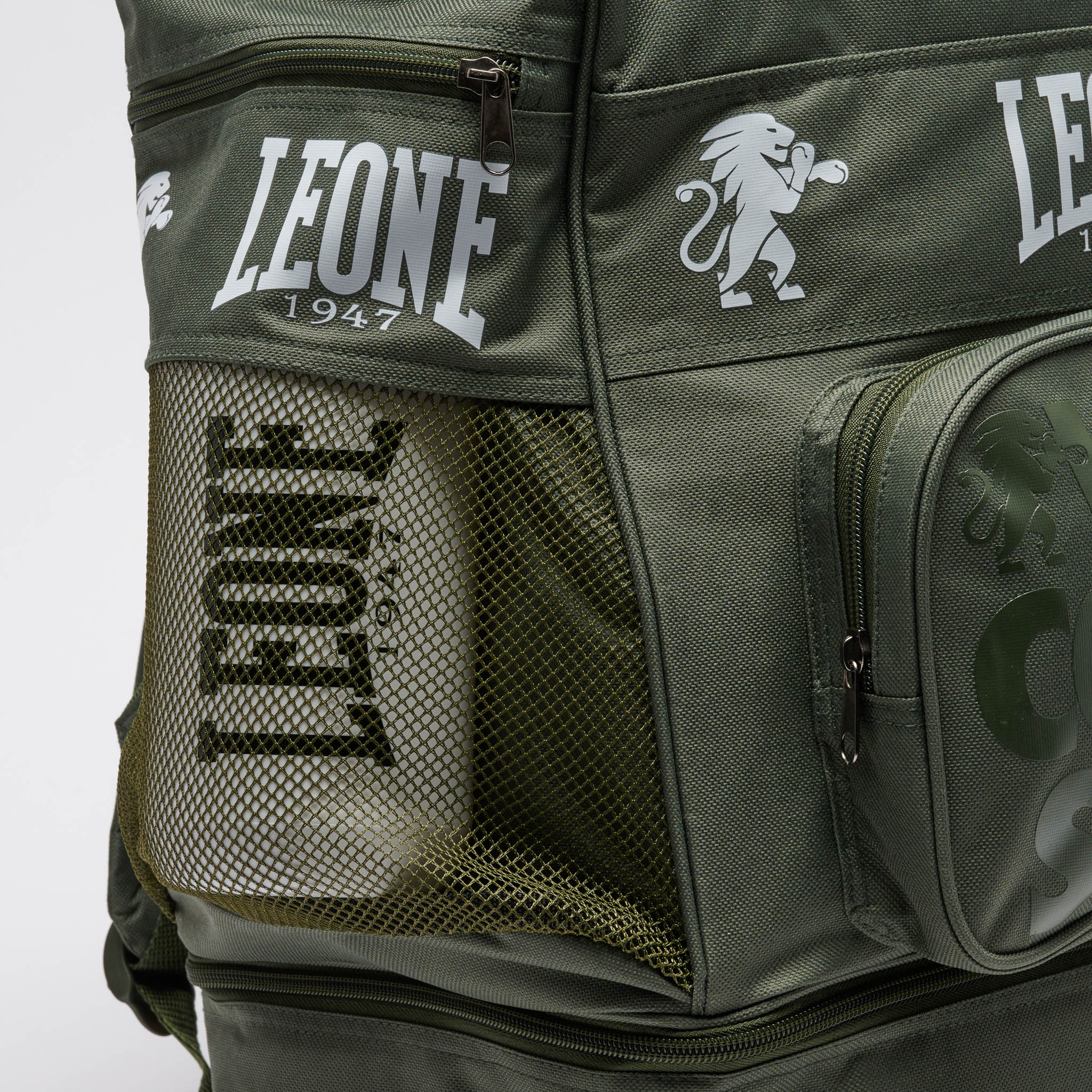 Leone 1947 Ambassador Backpack - Green, мрежест страничен джоб