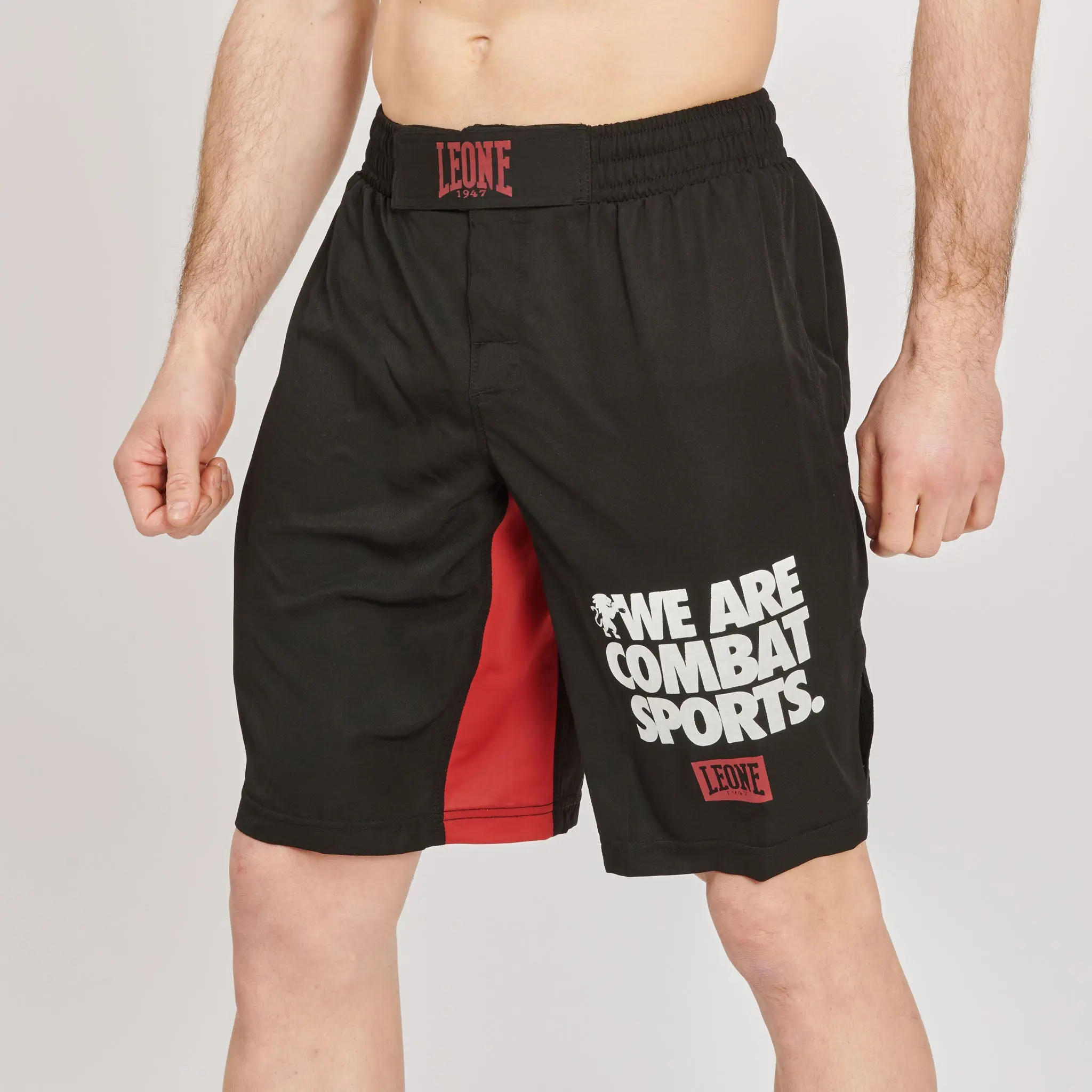 Leone Шорти - LOGO WACS MMA SHORTS - AB952 / Black - лого на колан